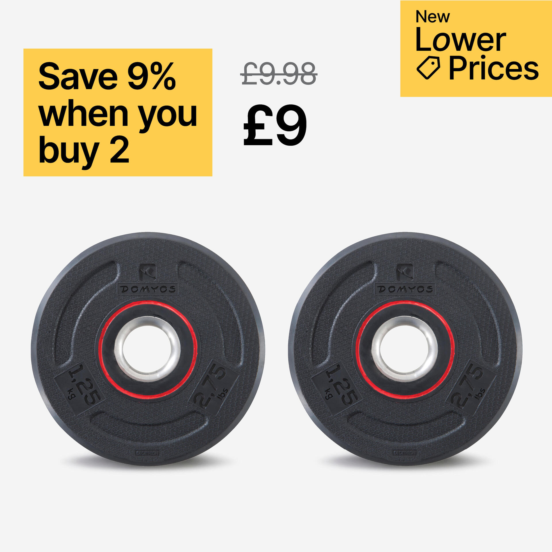 Discos Pesas Kit Mancuernas MusculaciÃ³n 20 Kg Domyos Domyos