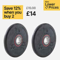 Rubber Weight Training Disc Weight - 2.5 kg 28 mm