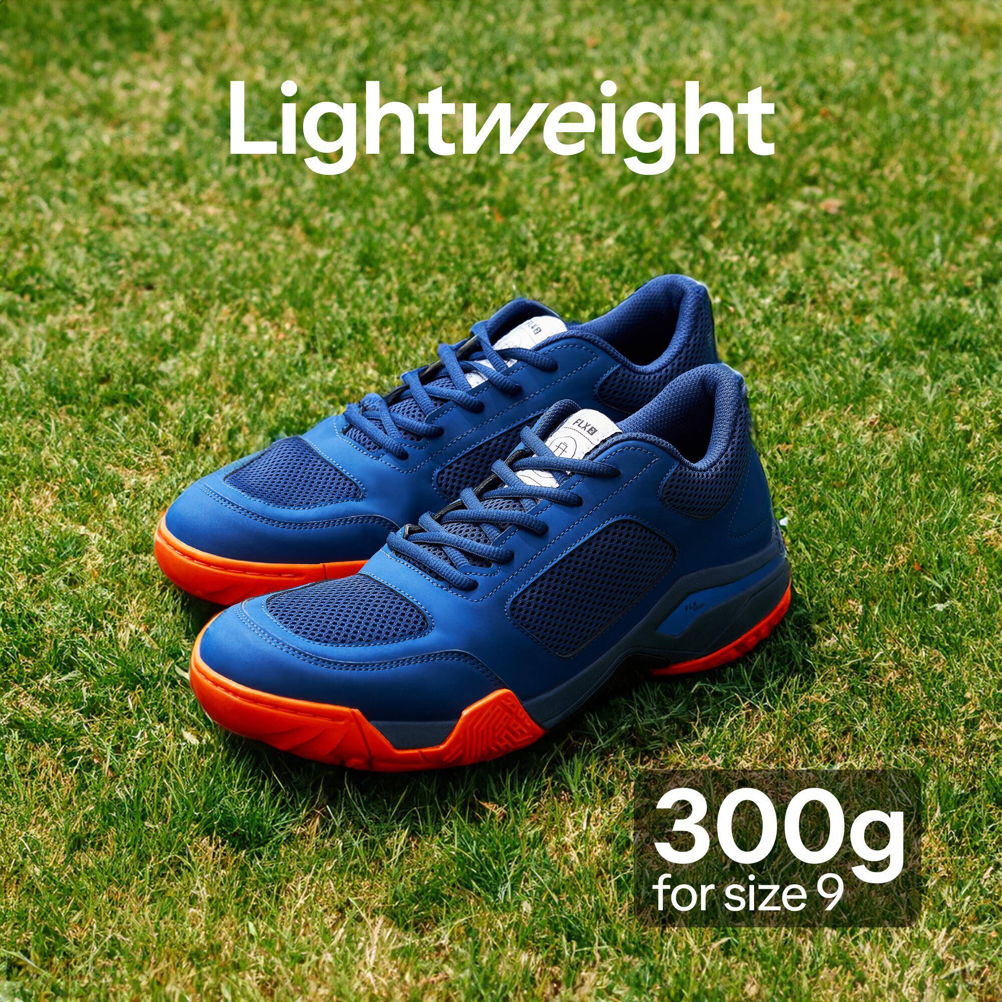 Adult Cricket Shoe CS 500 Comfortable & Flexible Blue Orange -  3