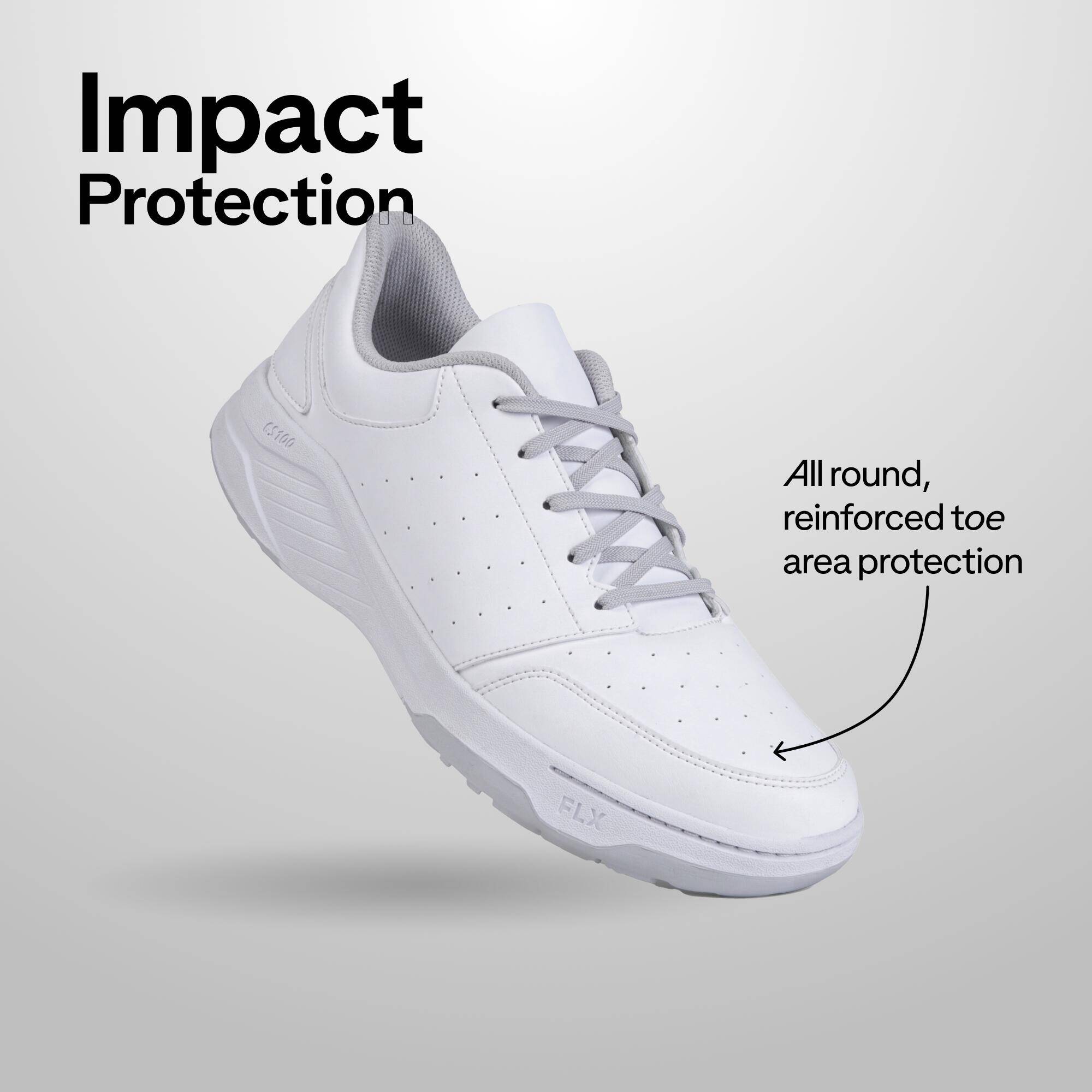Kids Cricket Shoes CS100 - White -  2