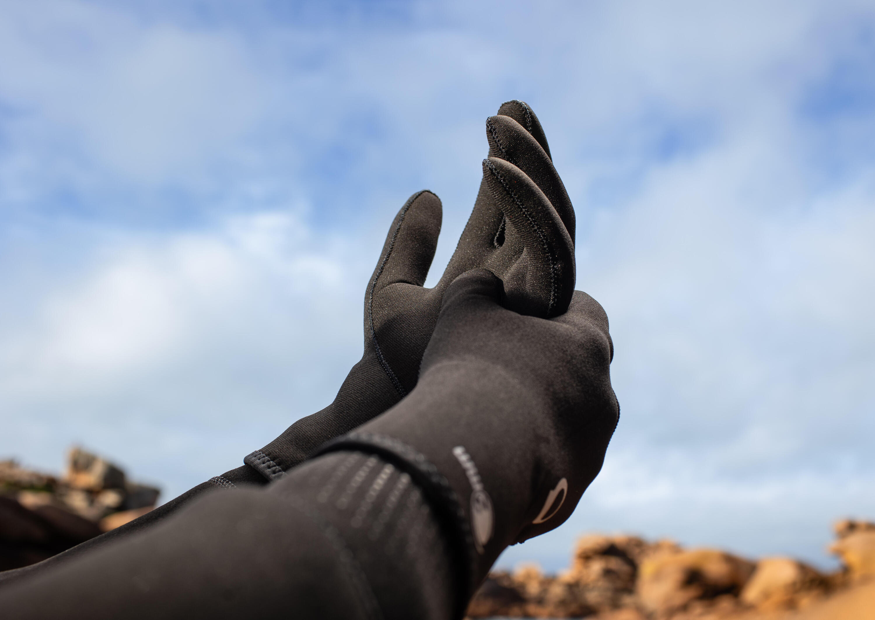 Tauchhandschuhe Neopren 2 mm - schwarz 10/11