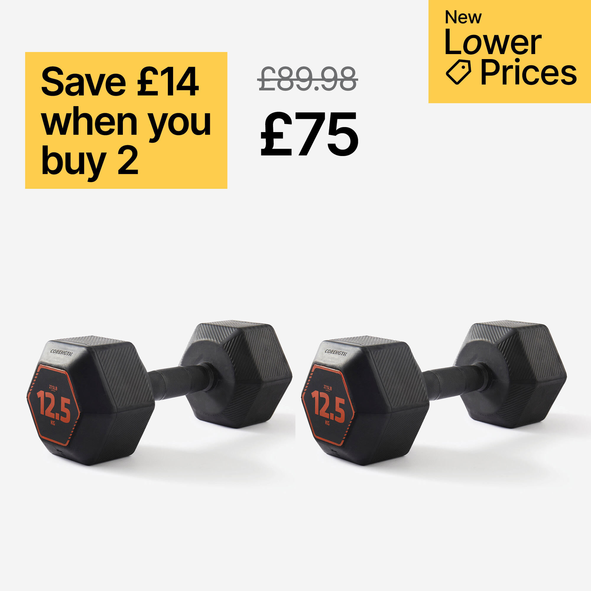 12kg dumbbell decathlon hotsell