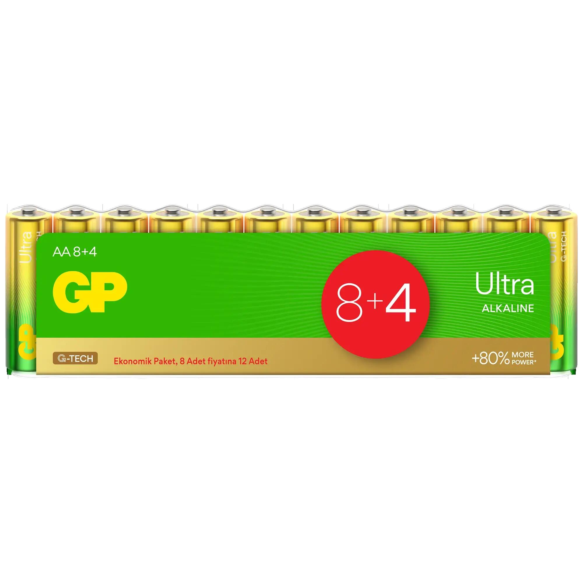 GP Alkaline AA 1.5V Pil 12'li 1/2