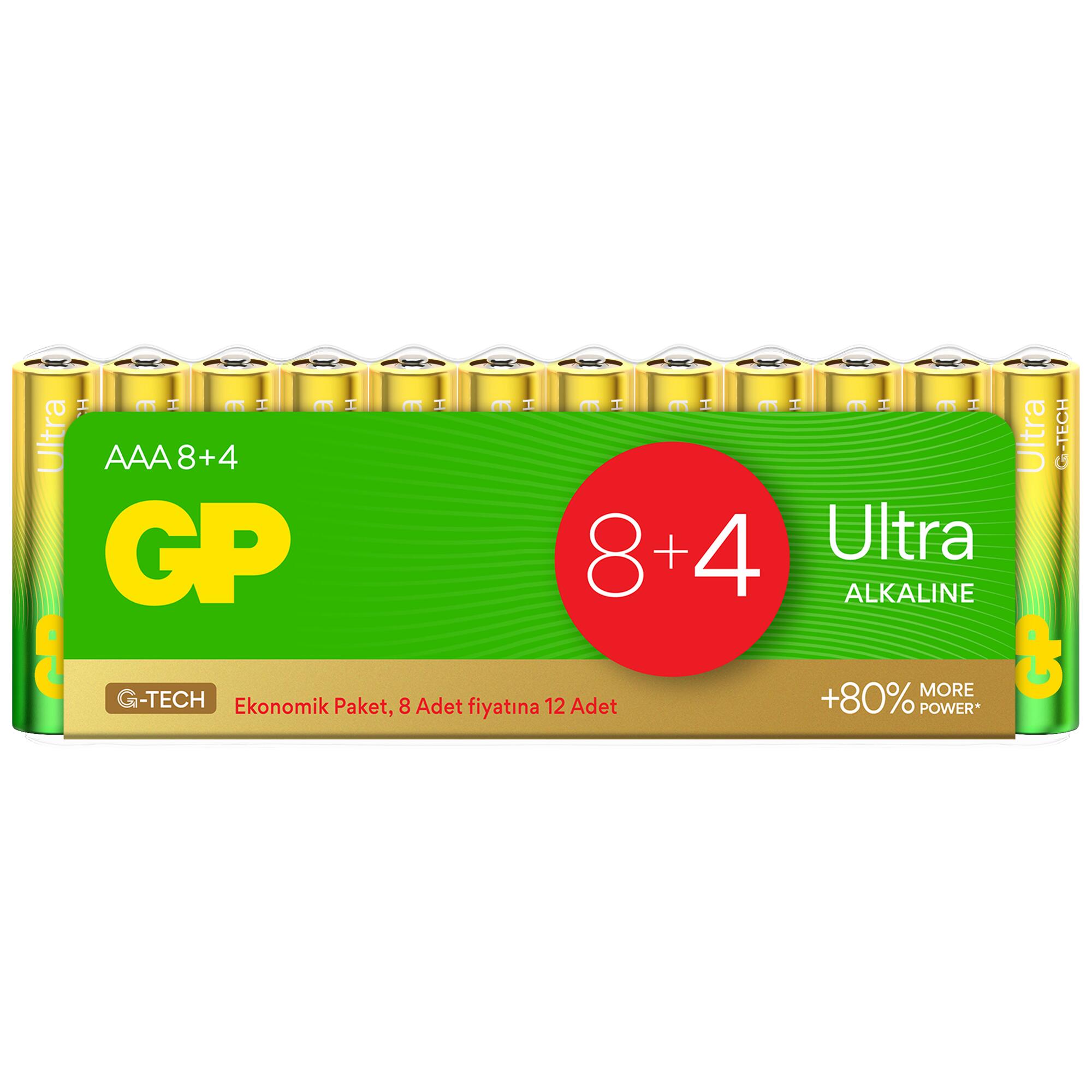 MERT ITHALAT IHRACAT GP Alkaline AAA 1.5V Pil 12'li