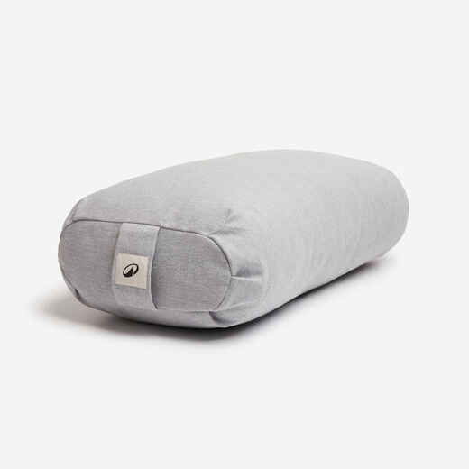 
      Yoga-Bolster flach Dinkelfüllung - blau 
  
