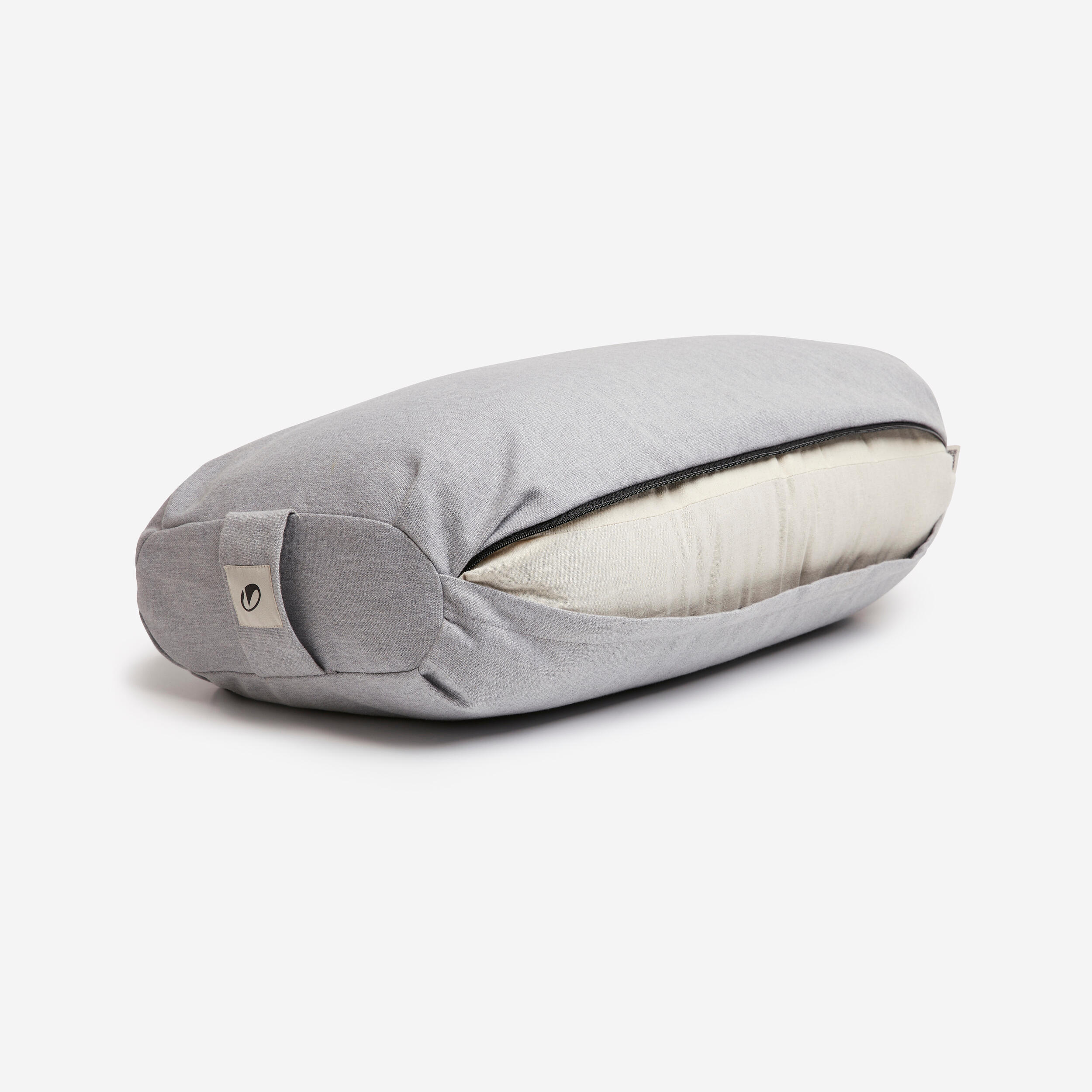 Platte yogabolster grijs 4/5