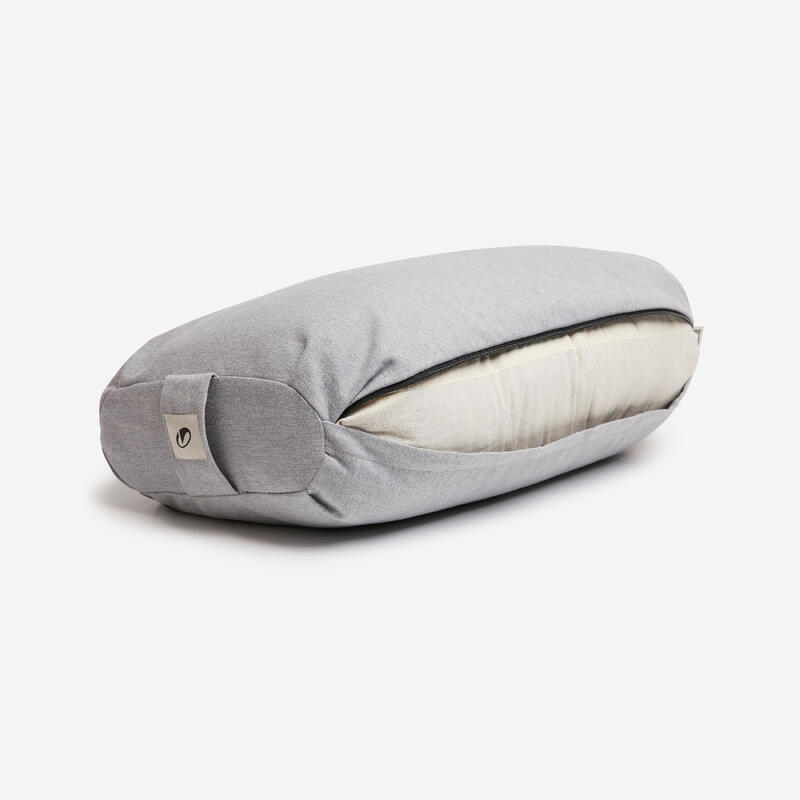 Bolster coussin plat de yoga, gris