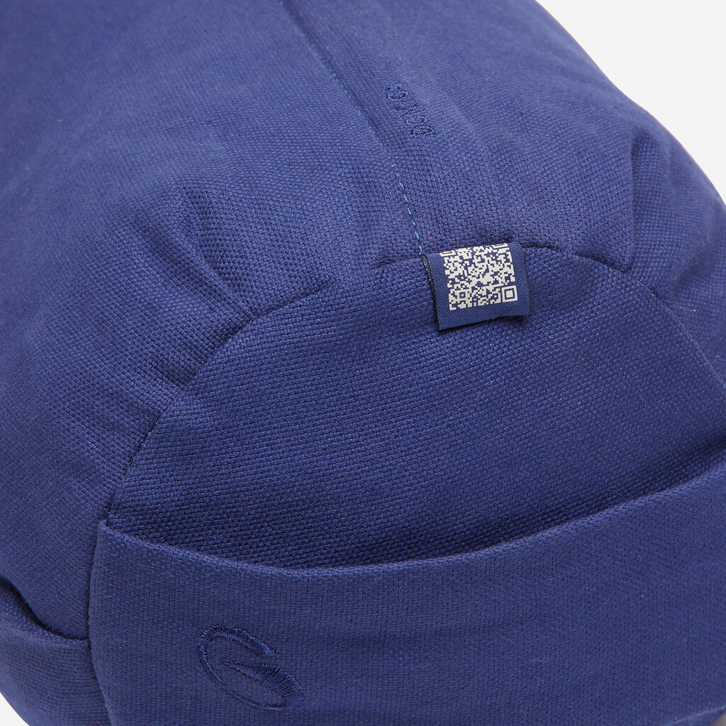 Yoga Spelt-Filled Round Bolster - Dark Blue