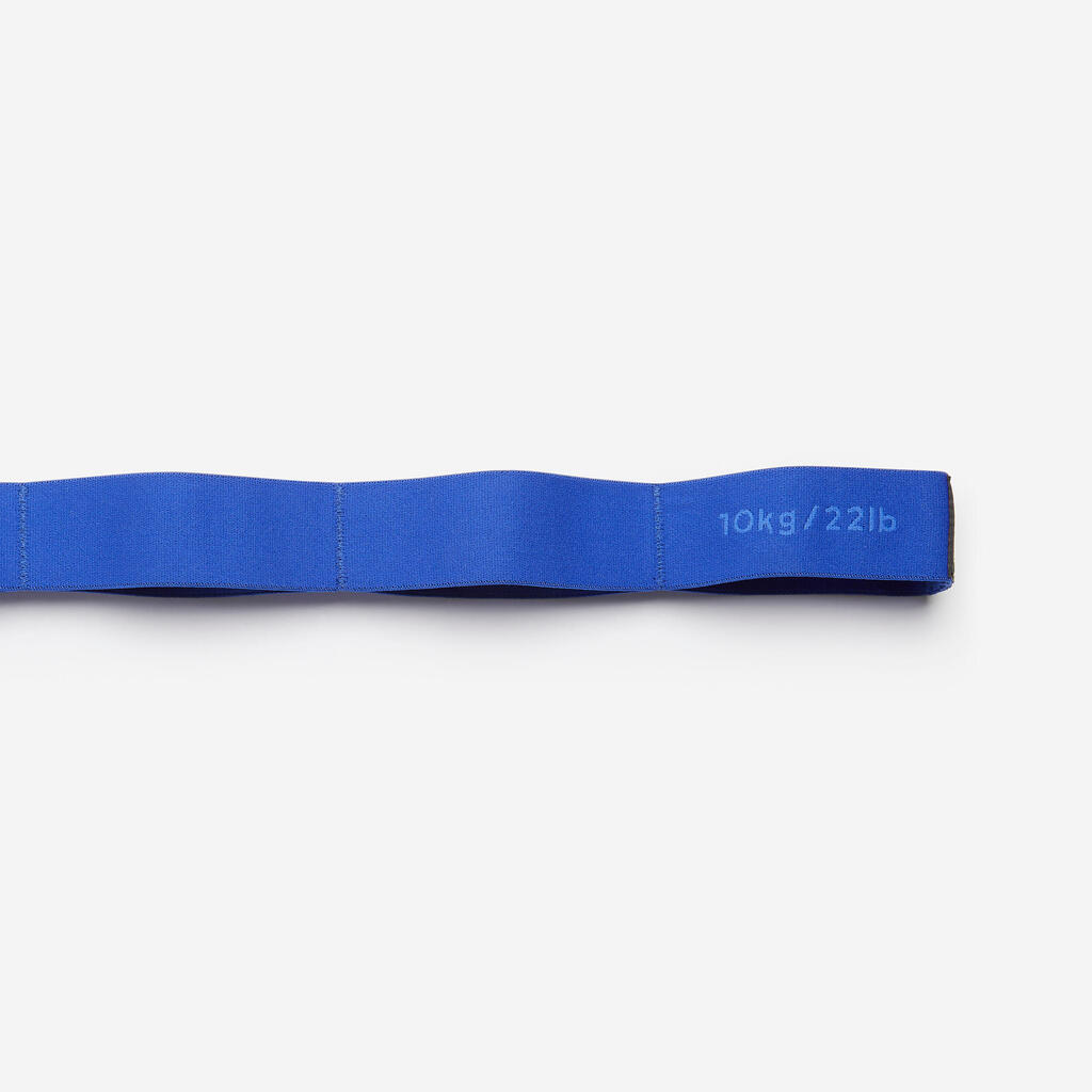 Fitness Medium-Resistance Fabric Band 10 kg - Blue