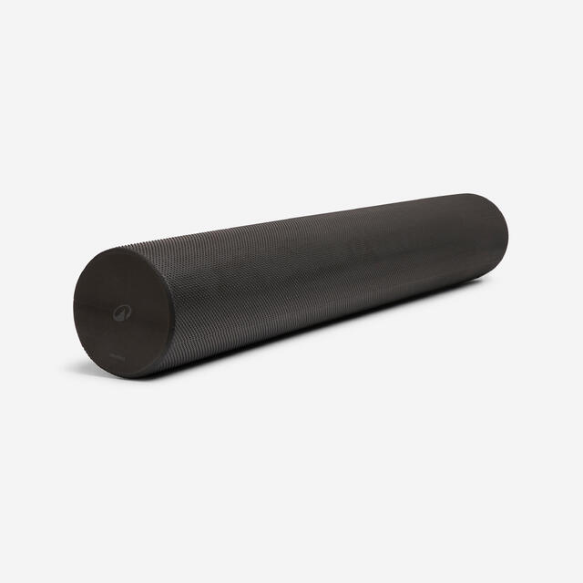 Rodillo Espuma Pilates Foam Roller Negro 90 cm Largo 15 cm Diámetro