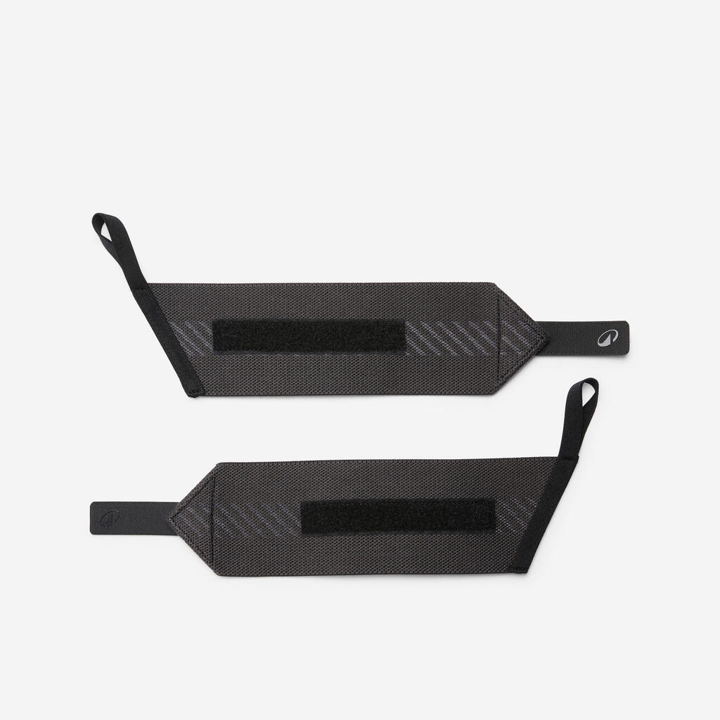 Poignet de force musculation, gris carbone