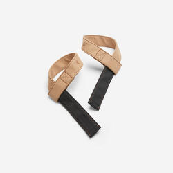 Sangle de tirage premium de musculation, marron