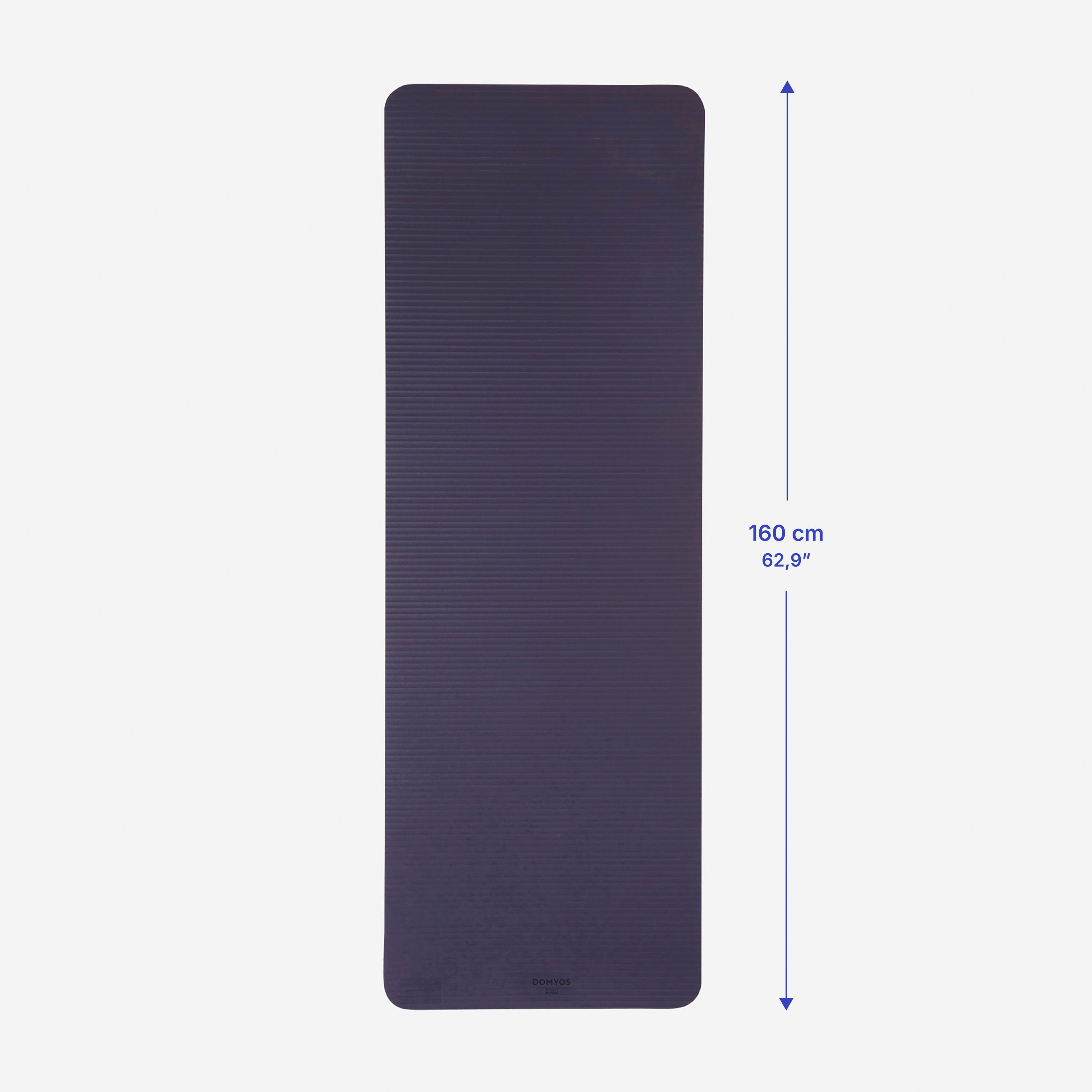 Tapete de fitness conforto 160 cm x 55 cmx10 mm roxo