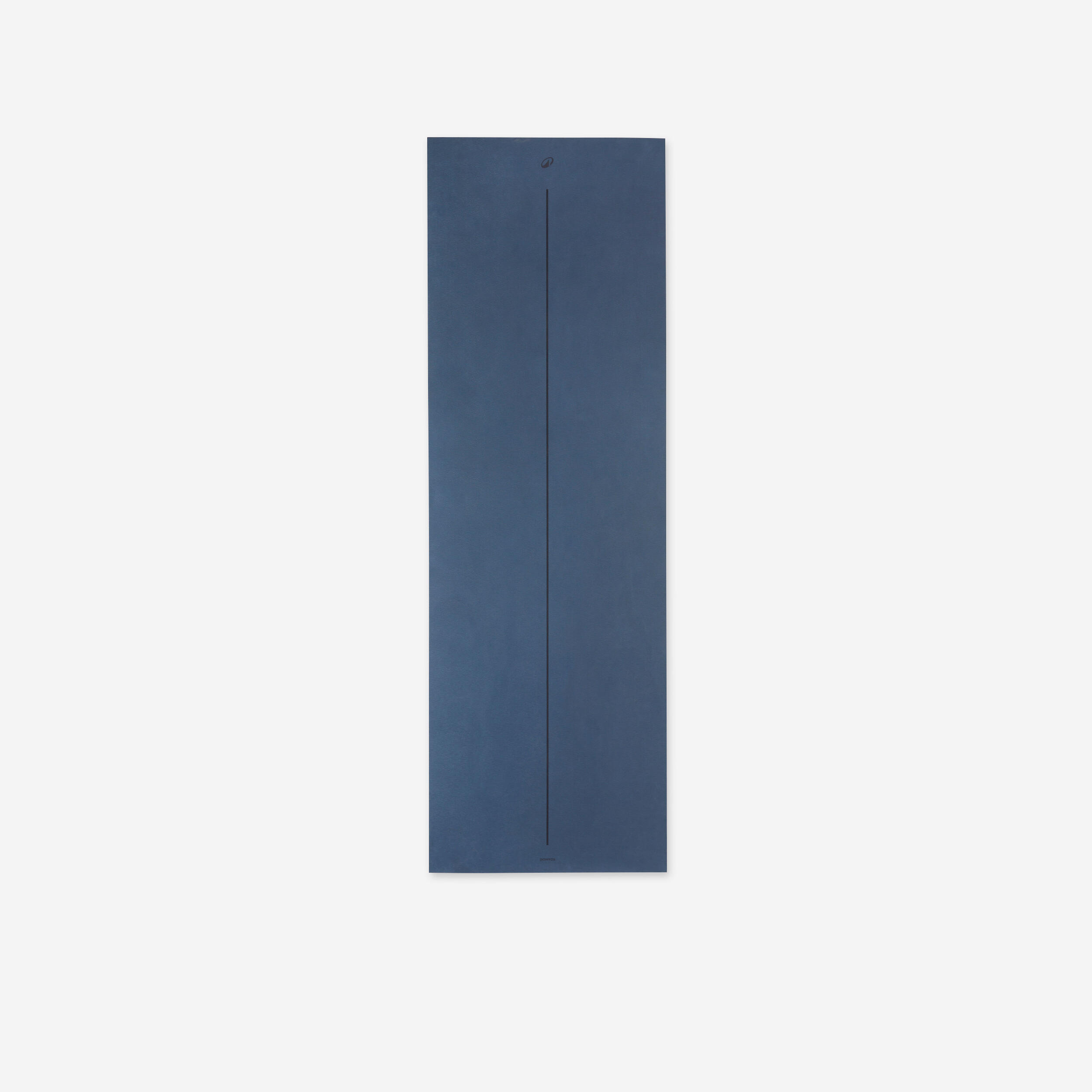 Tapis de yoga léger 180 cm x 50 cm - bleu foncé - DOMYOS