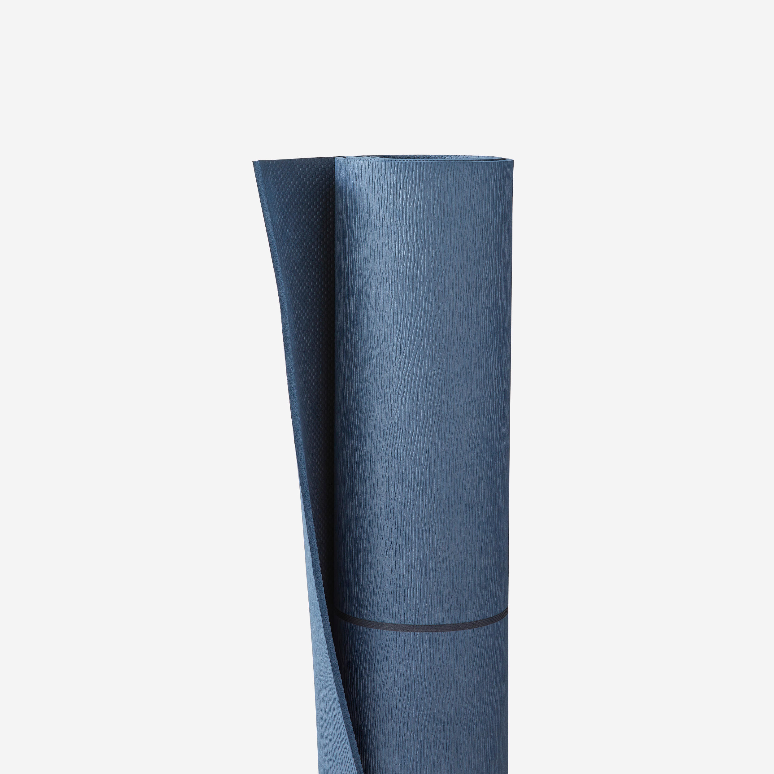 Lightweight Yoga Mat 180 x 50 cm - Dark Blue - DOMYOS