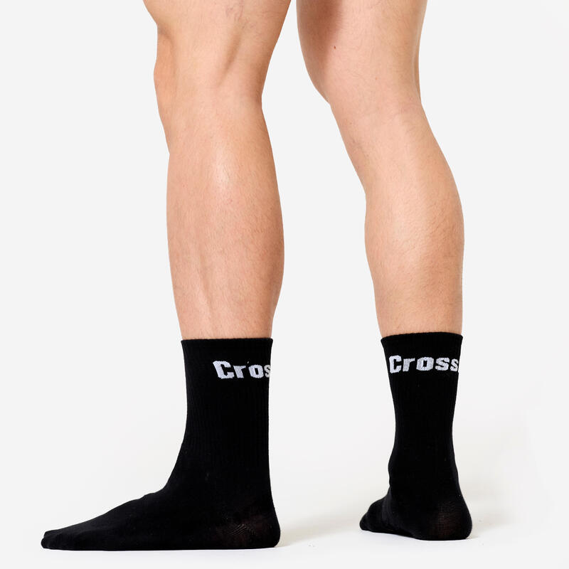 Chaussettes crossfit® mi-hautes, noir