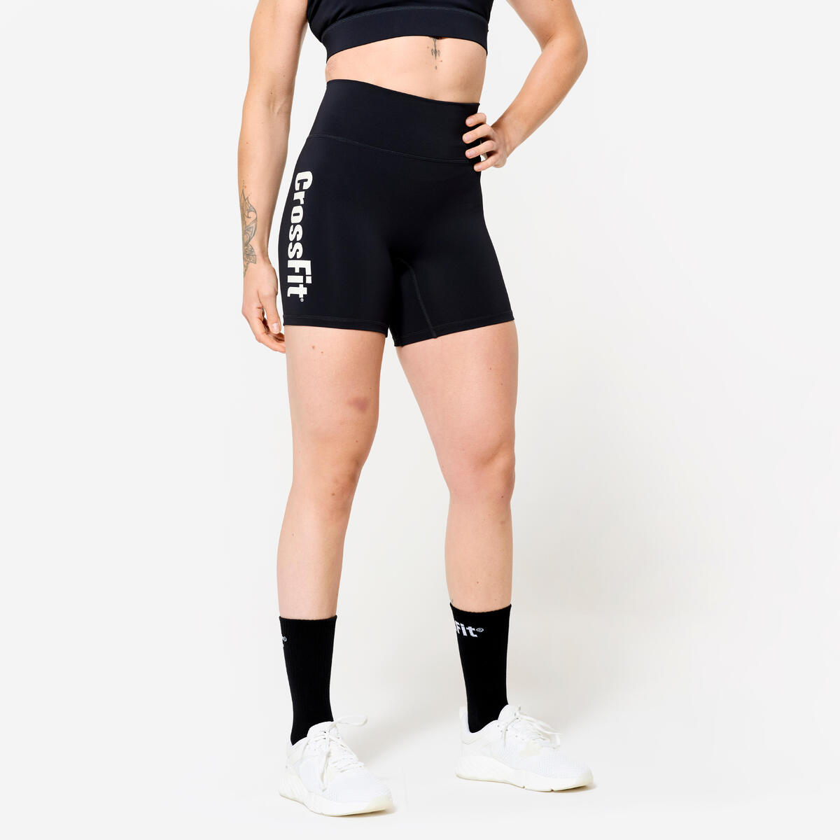Short de crossfit® femme, noir