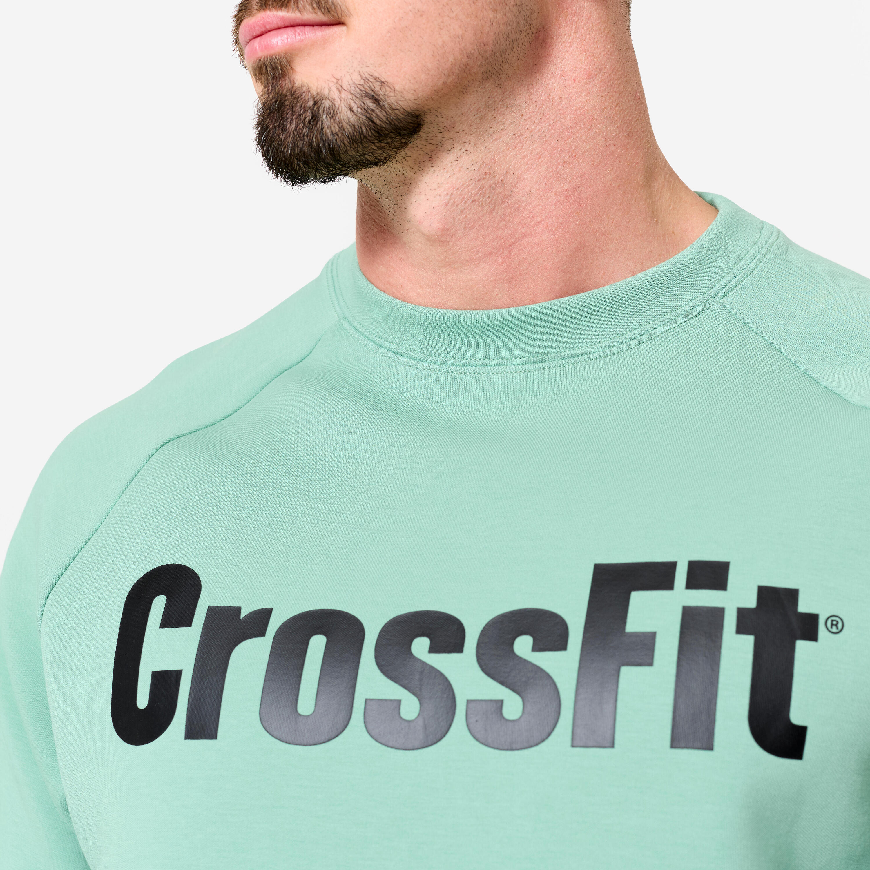 Uniseks sweatshirt voor Crossfit® groen 4/8