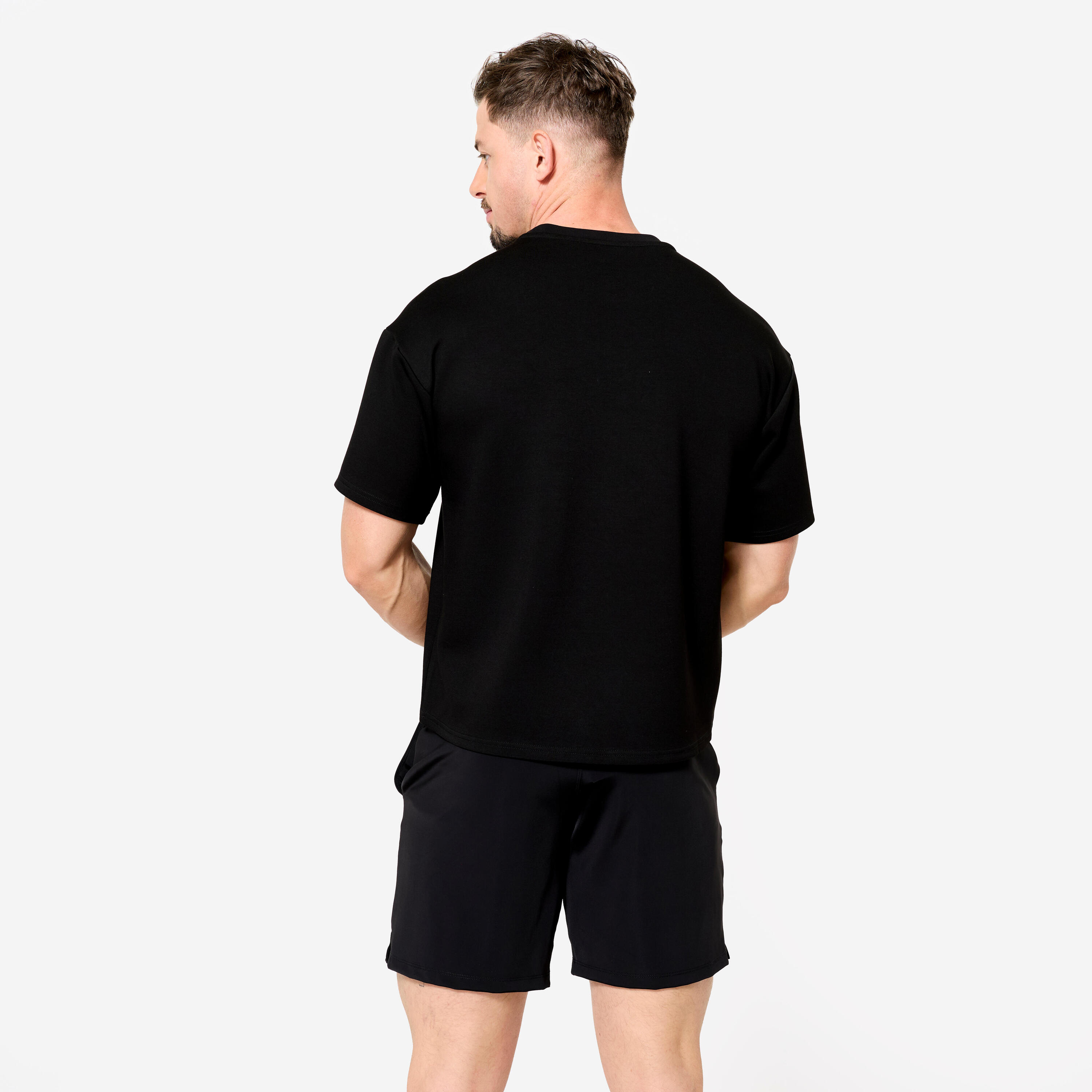 Tee shirt de crossfit® oversize unisexe, noir 5/13