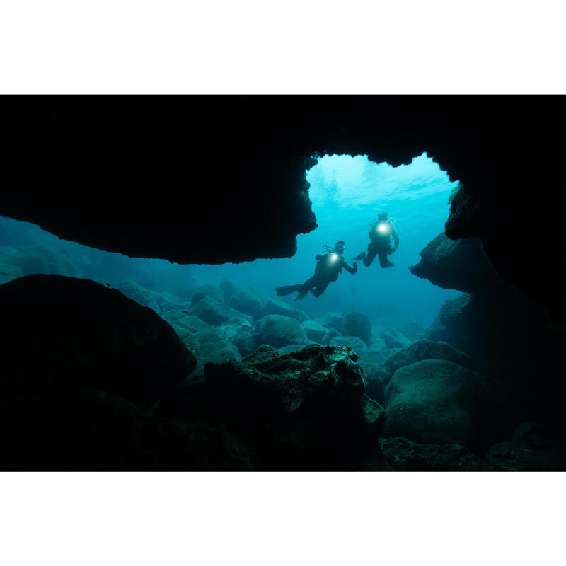 Su Altı Dalışı El Feneri - 1500 lm - Siyah