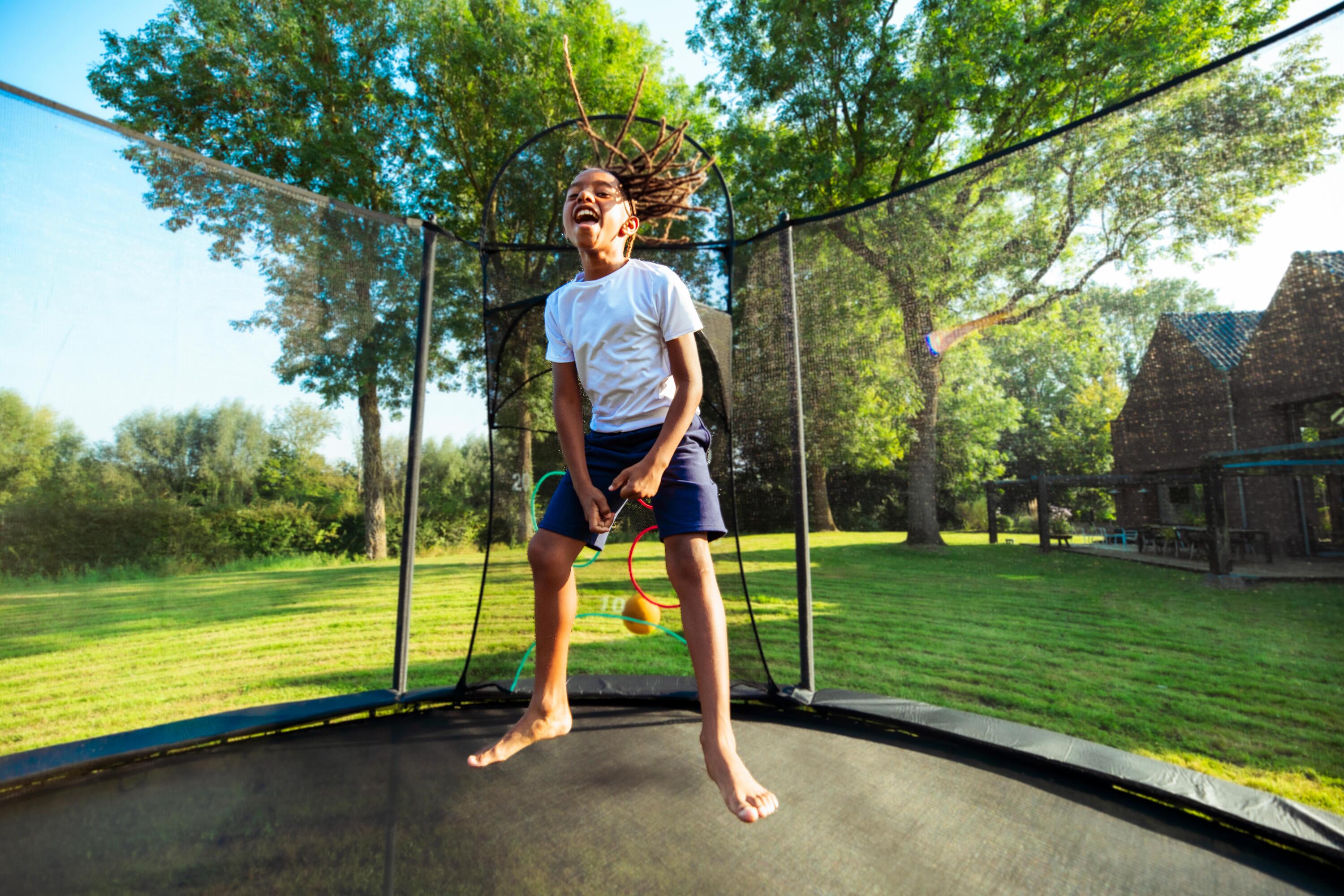 Trampoline 420 avec filet de protection - montage sans outil 10/16