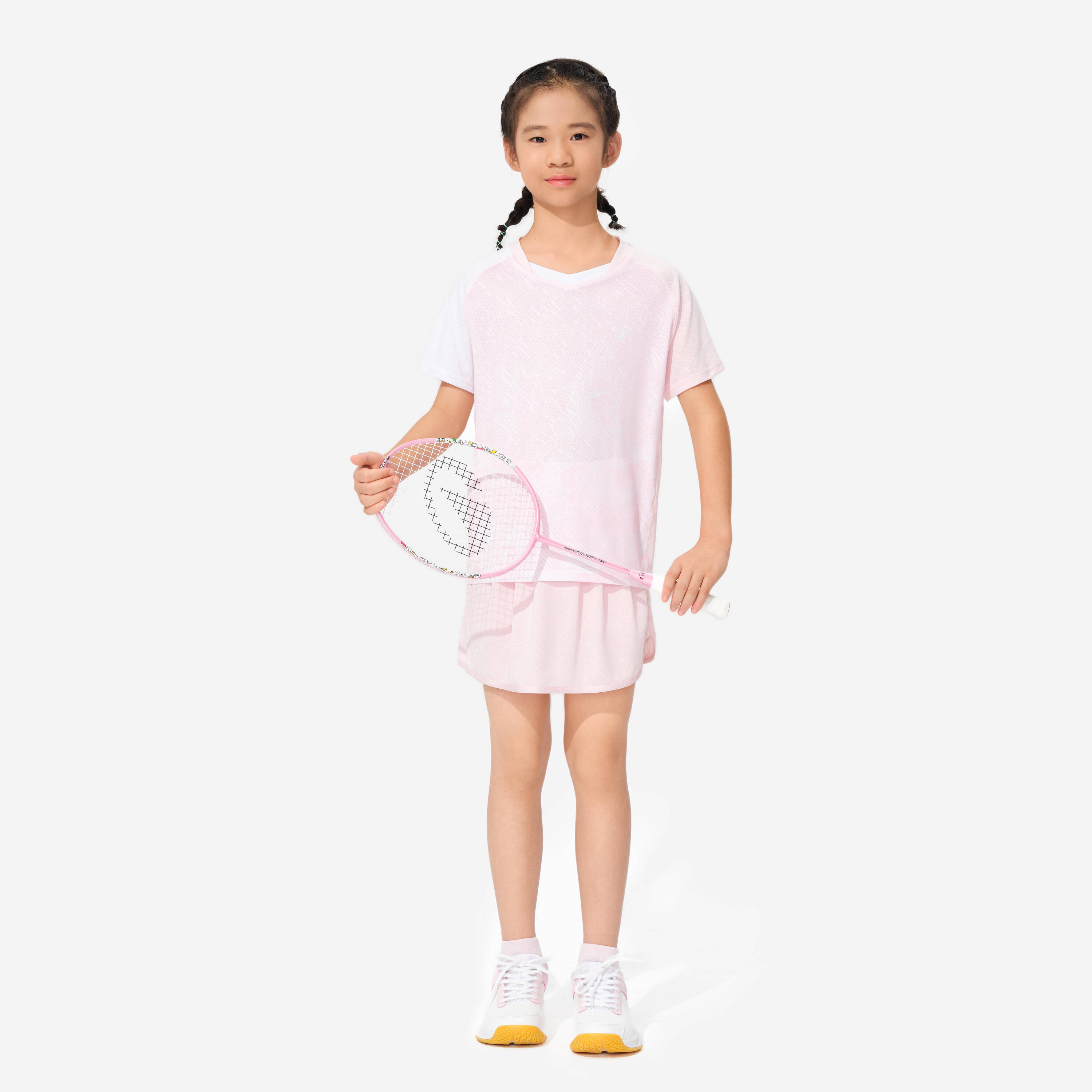Badminton junior 560 skirt pink -  2