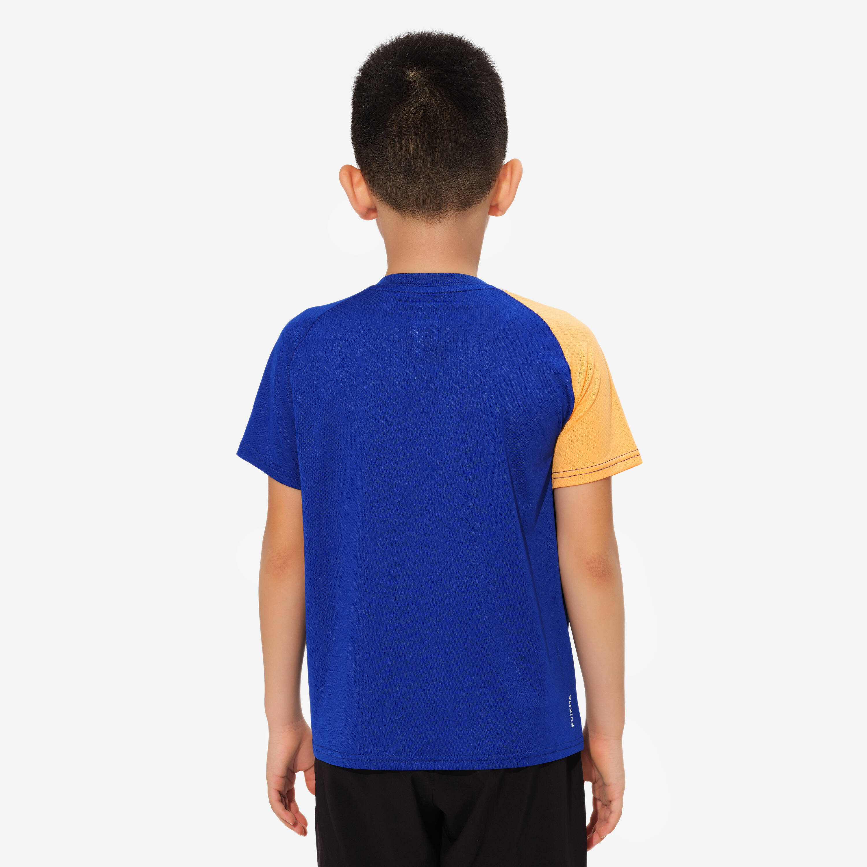 LITE Badminton T-shirt 560 Junior Apricot Royal Blue -  4