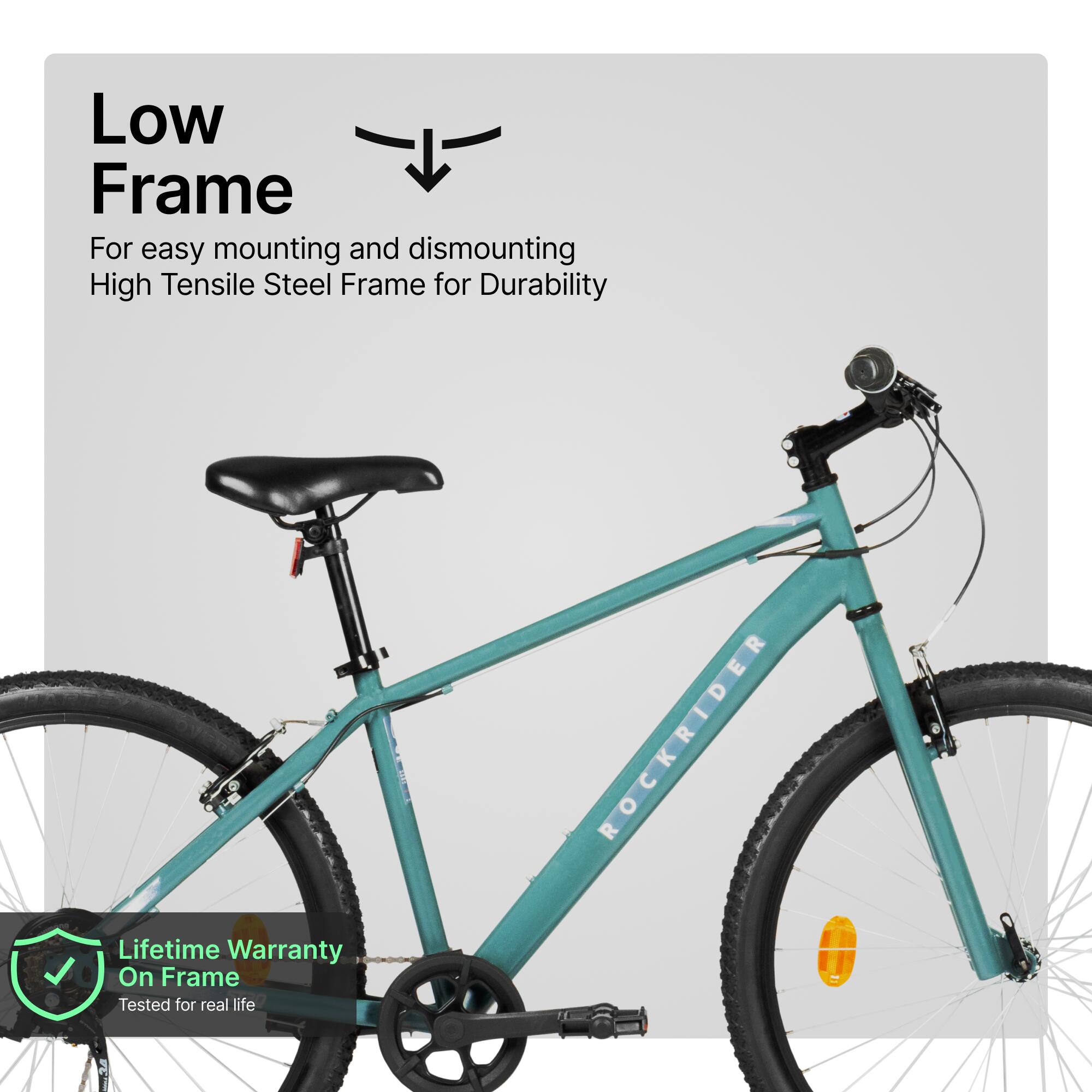 Mountain Bike Rockrider ST30 - 7 Speed, MTB Tyres, Unisex Frame, V-Brakes