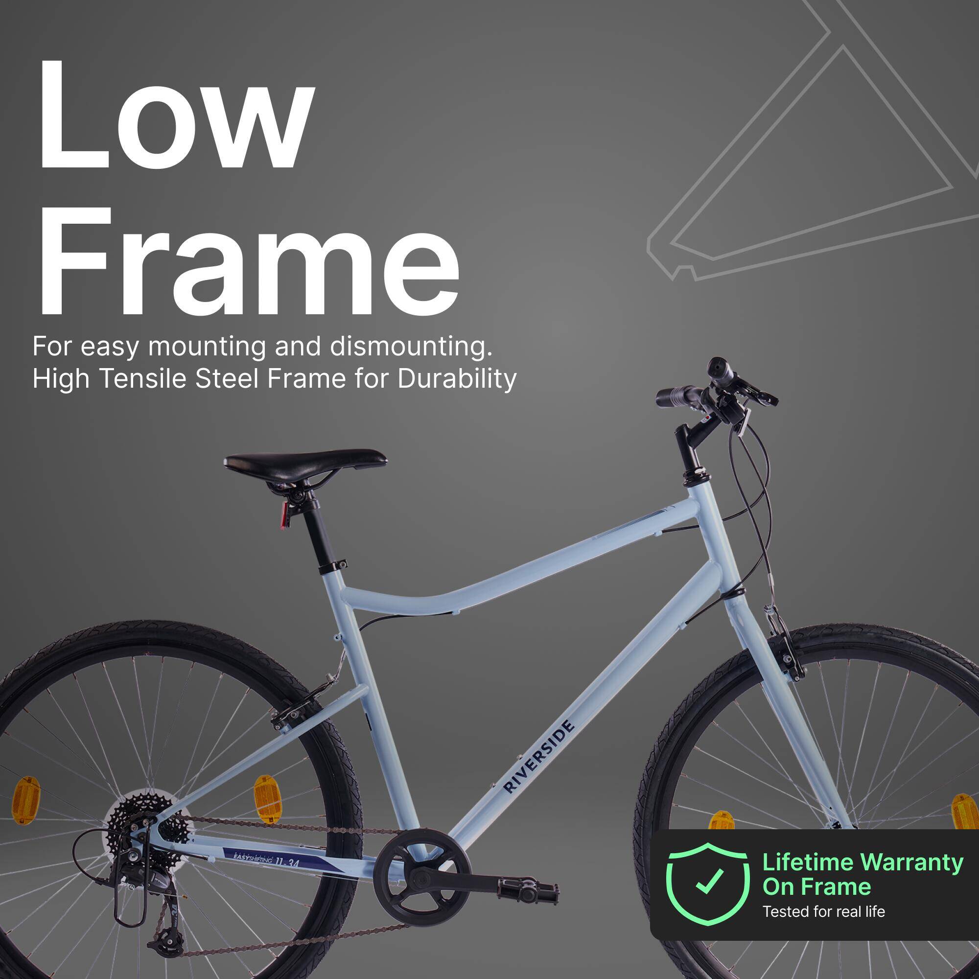 Hybrid Cycle Riverside 120 - 8 Speed, Trigger Shifter, Unisex Frame, 28in wheels -  3