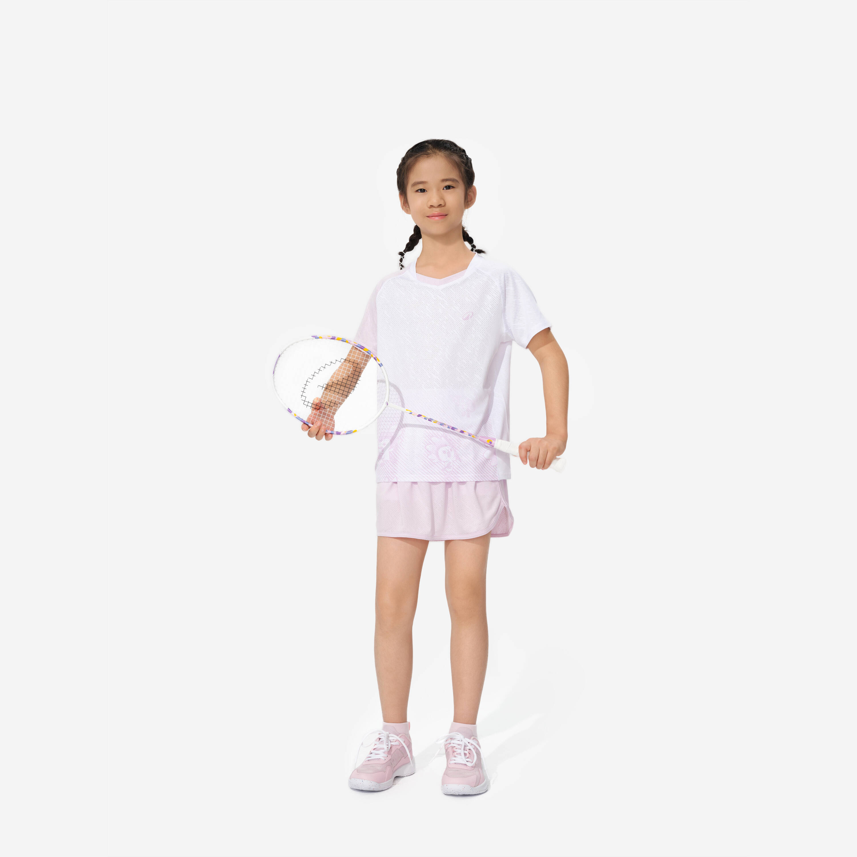 Badminton junior 560 skirt light lilac -  2