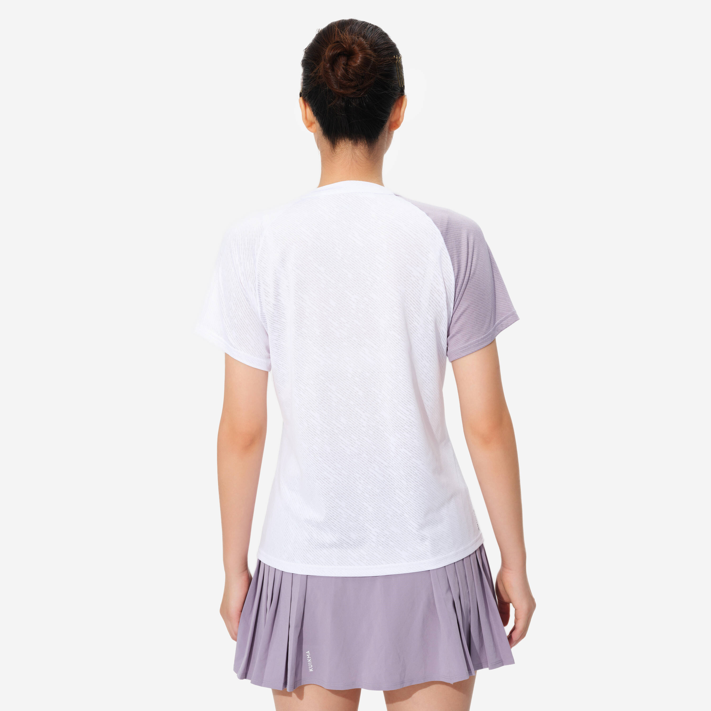 LITE Badminton T-shirt 560 Women Mauve White -  3