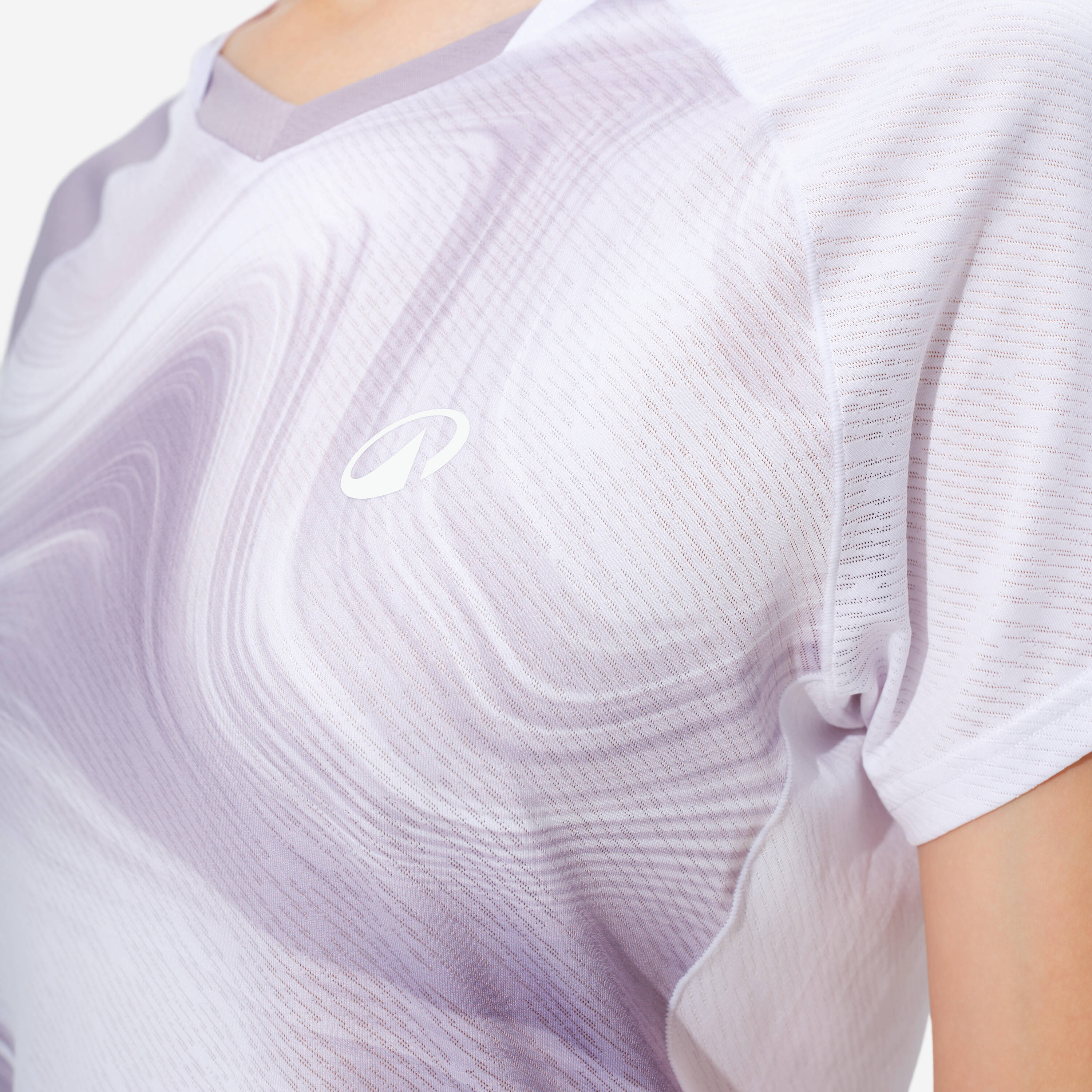 LITE Badminton T-shirt 560 Women Mauve White -  4