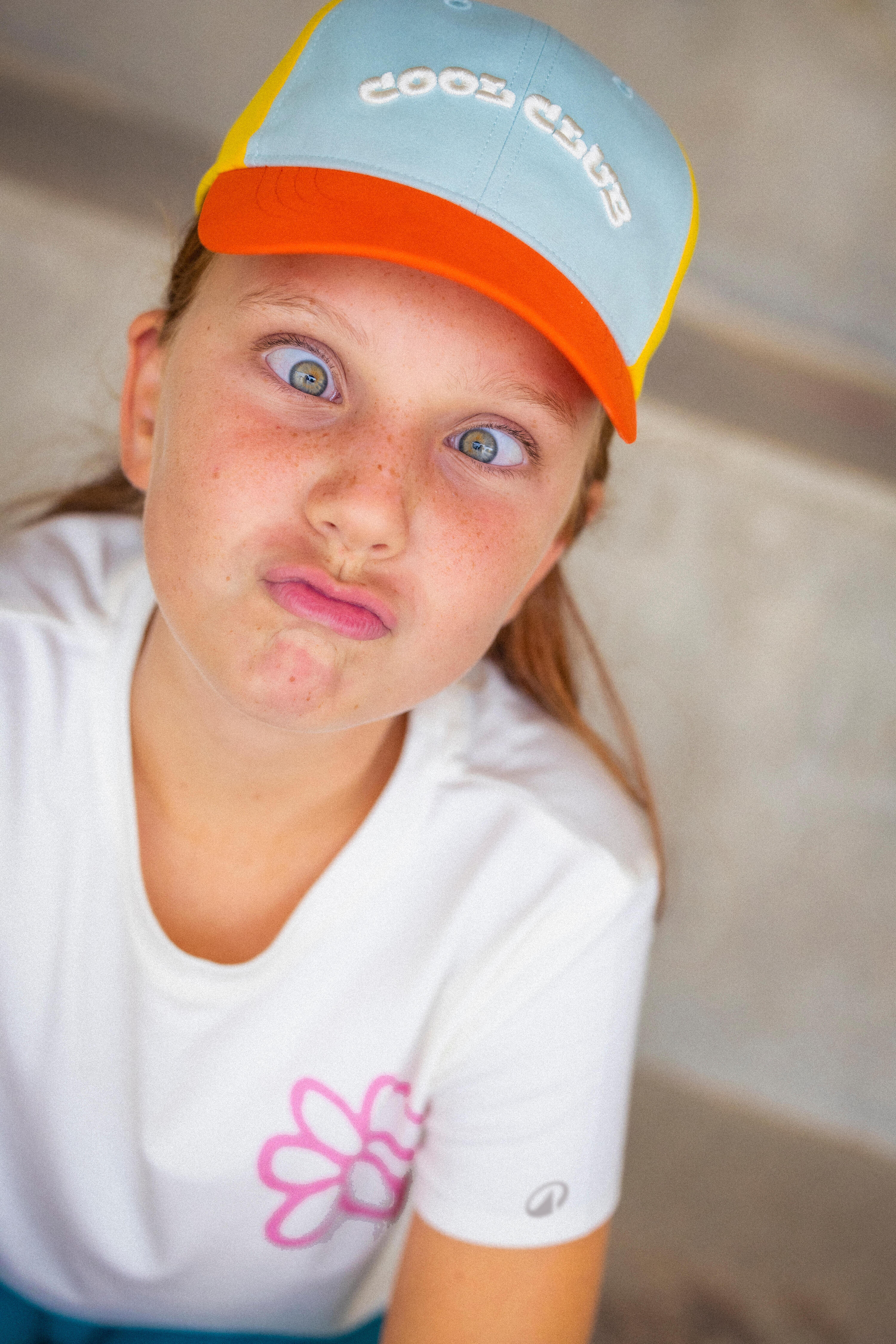 Gorra Niños Verde-Rojo-Amarillo Transpirable Ajustable 13/16