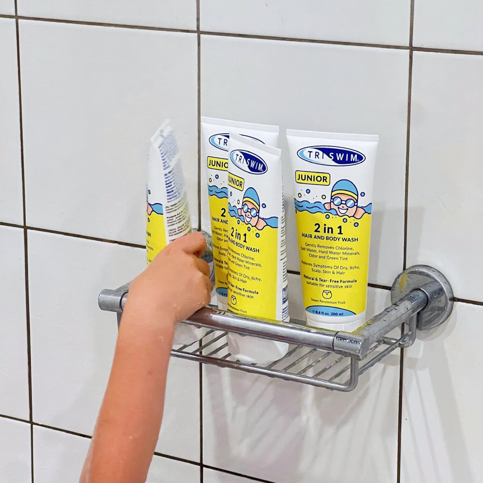 Żel do mycia 2w1 dla dzieci usuwający chlor po pływaniu Zapach Persymony 200ml 2/3