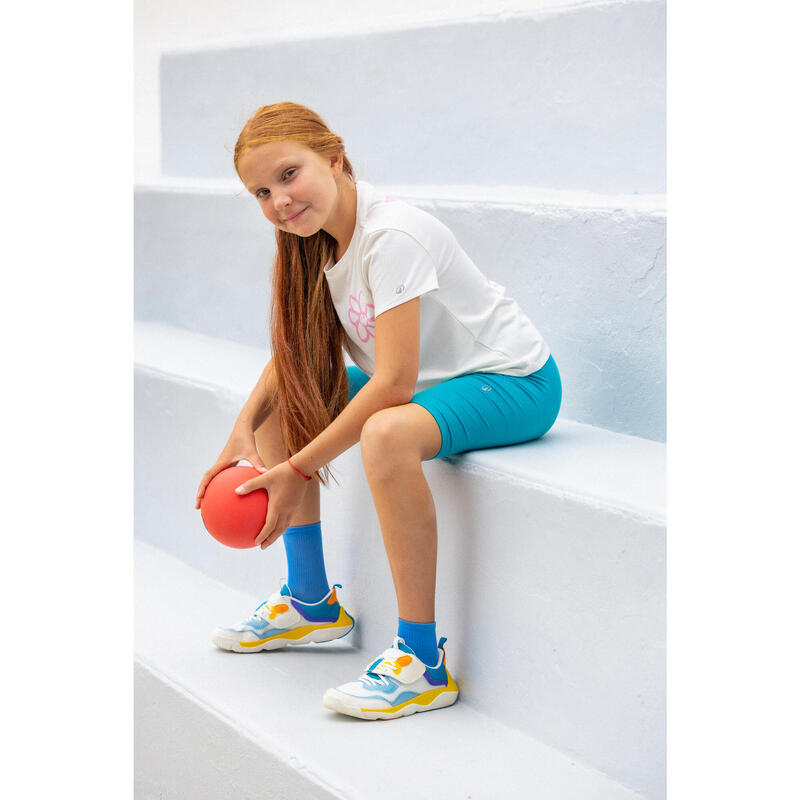 Çocuk Spor Tişörtü - Desenli Beyaz