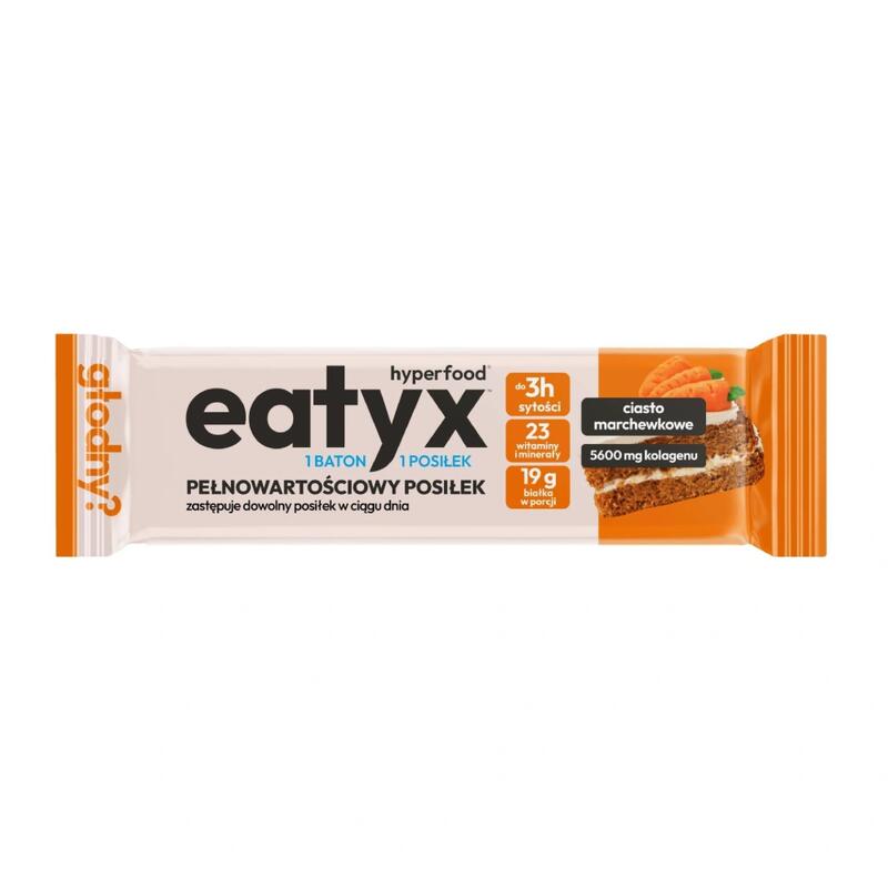 Pełnowartościowy posiłek w formie batona OSHEE EATYX 60g ciasto marchewkowe