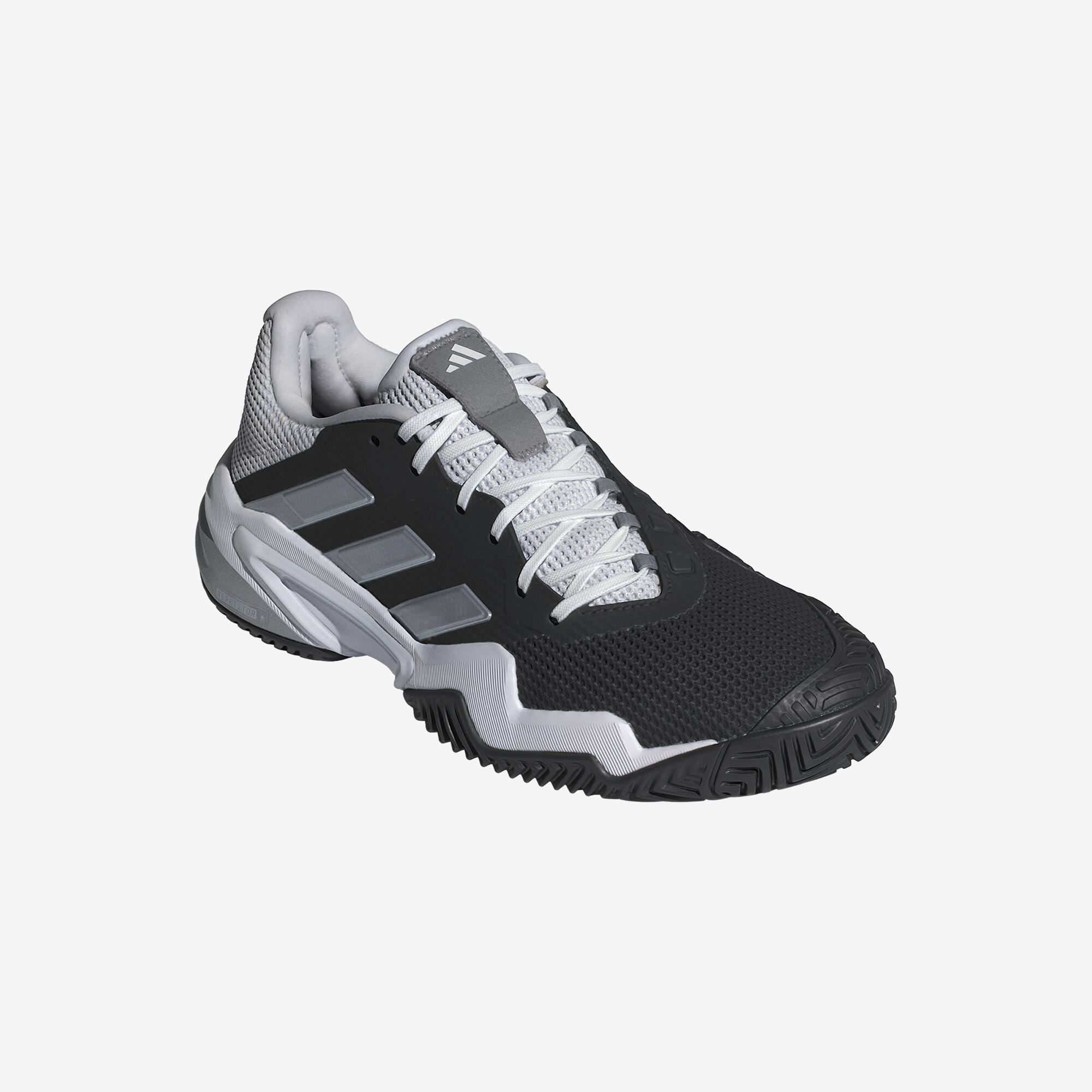 Scarpe tennis uomo ADIDAS BARRICADE 13 nero-grigio-bianco 3/12