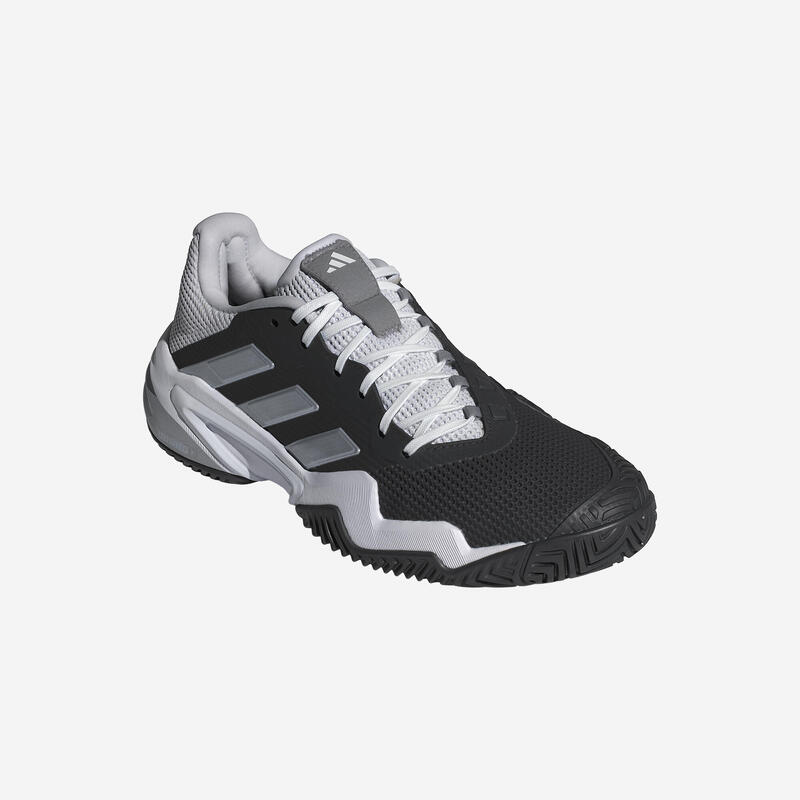 Încălțăminte de tenis orice suprafață Adidas Barricade 13 Negru-Gri-Alb Bărbați