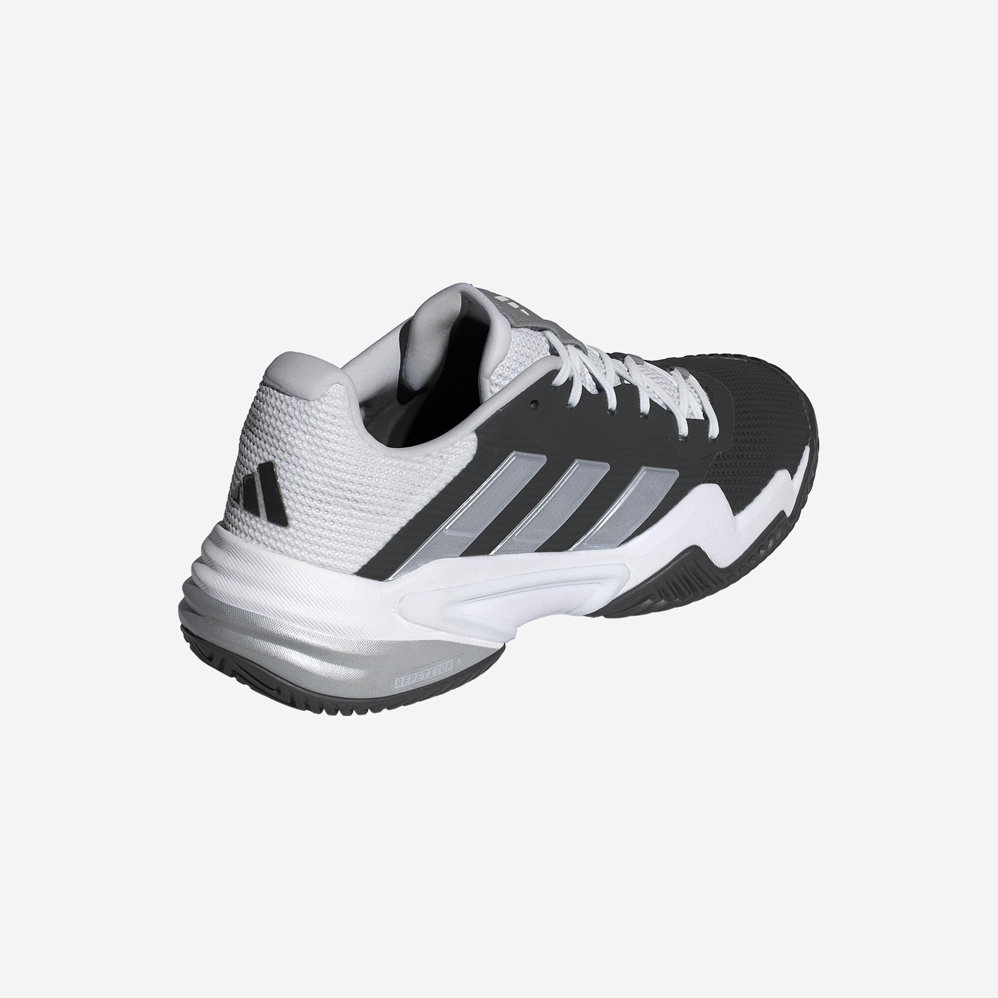 Scarpe tennis uomo ADIDAS BARRICADE 13 nero-grigio-bianco 4/12