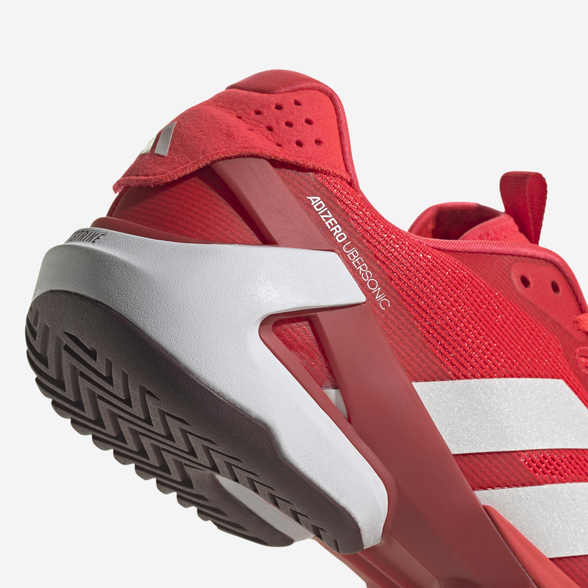Damen Tennisschuhe Multicourt - Adidas Adizero Ubersonic 4.1 Rot Weiss 4/8