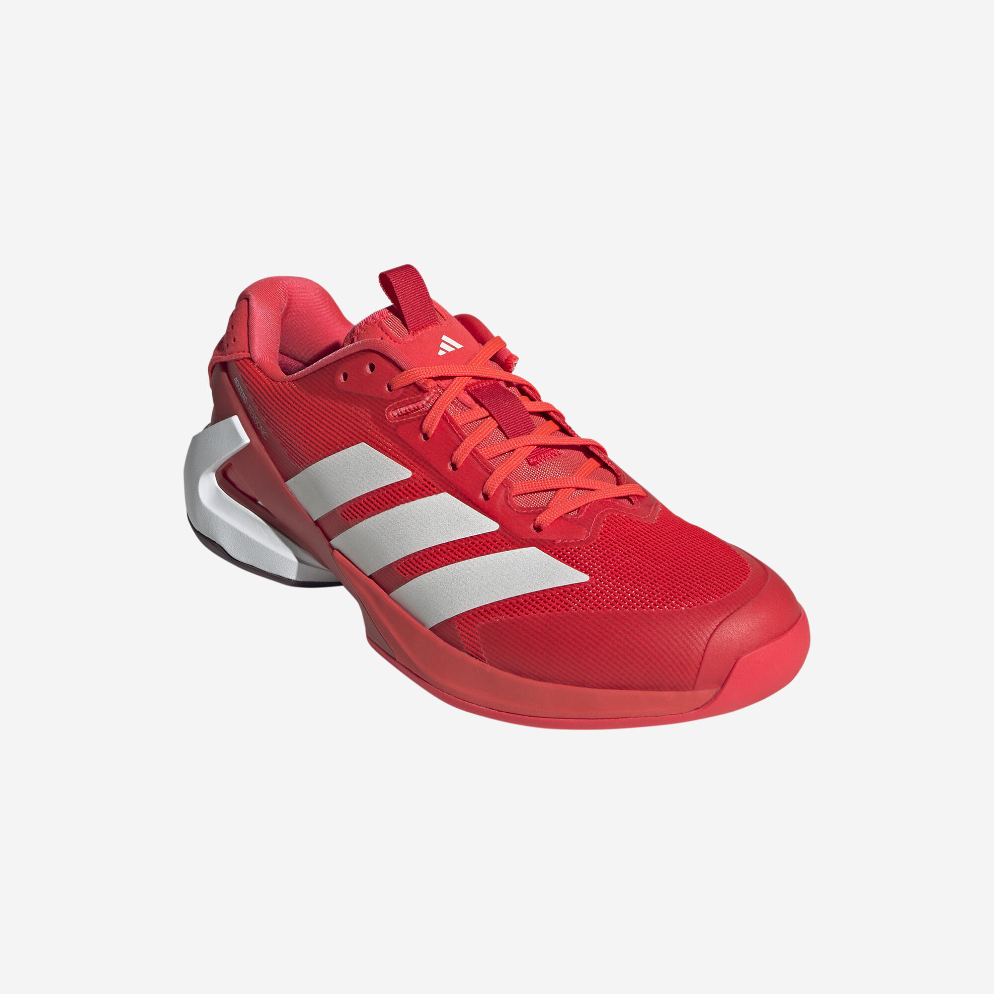 Damen Tennisschuhe Multicourt - Adidas Adizero Ubersonic 4.1 Rot Weiss 3/8