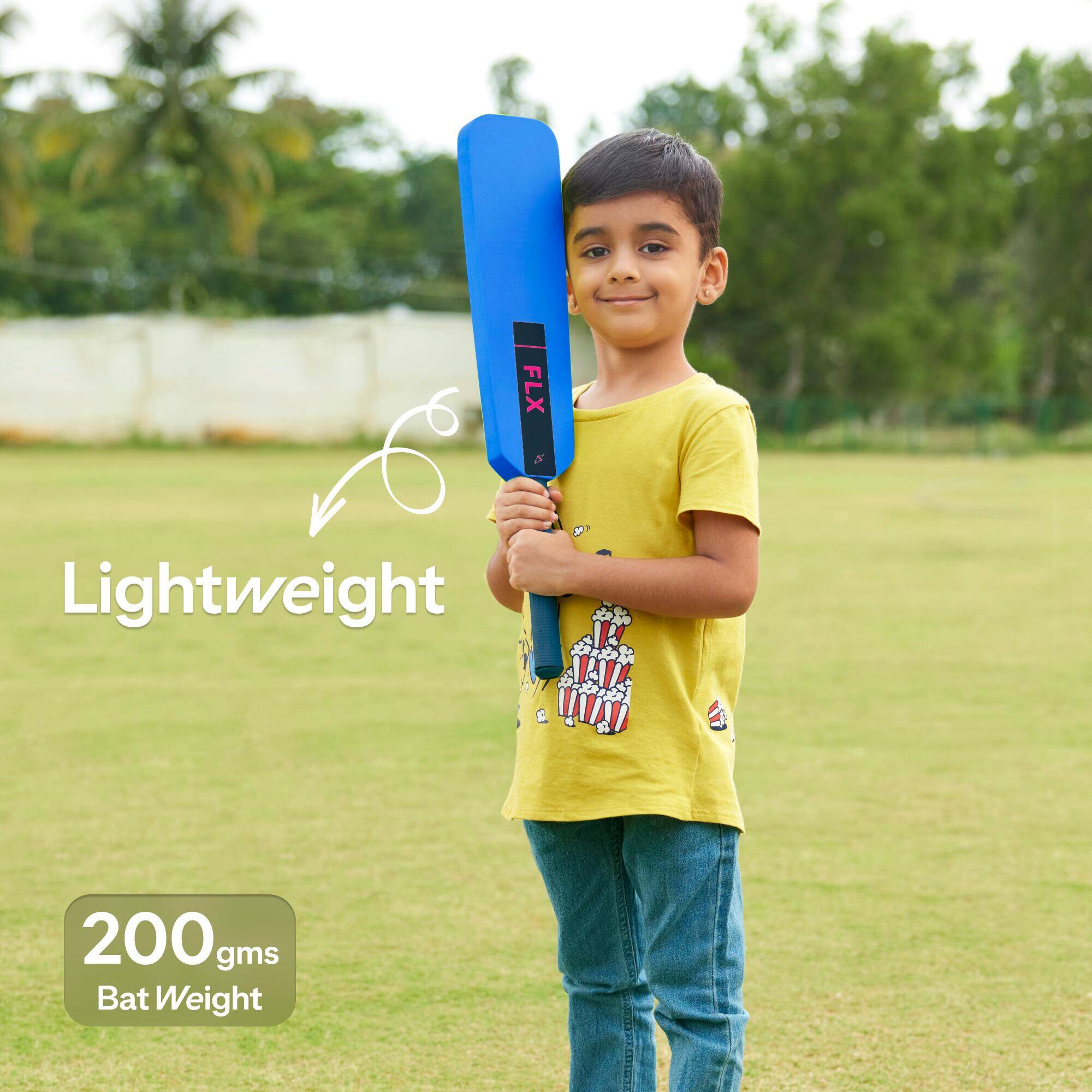 Kids Cricket Foam Bat MyFirst - Blue -  2