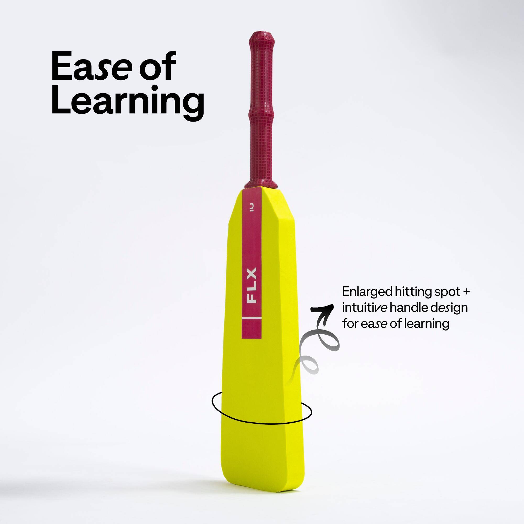 Kids Cricket Foam Bat MyFirst - Yellow -  3