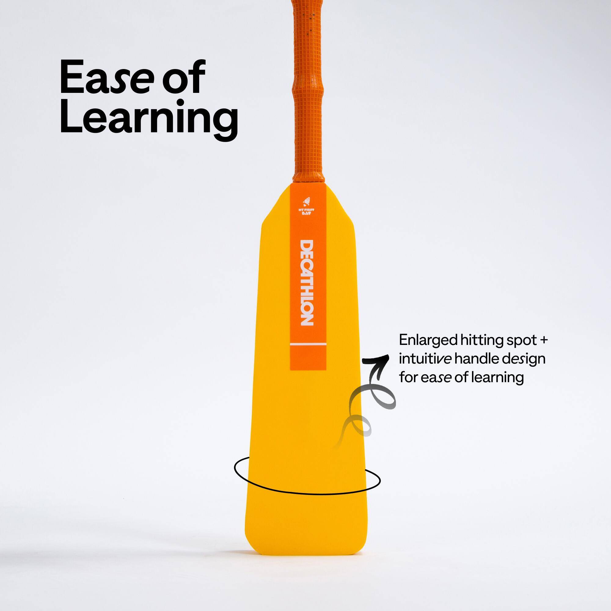 Kids Cricket Foam Bat MyFirst - Orange -  3