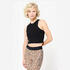 Cropped Cotton Women's Tank Top 520 - Ultra Black