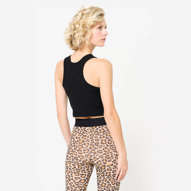 Women's Cropped Tank Top - Ultra Black