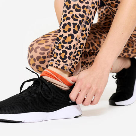 Легінси жіночі для фітнесу з леопардовим принтом