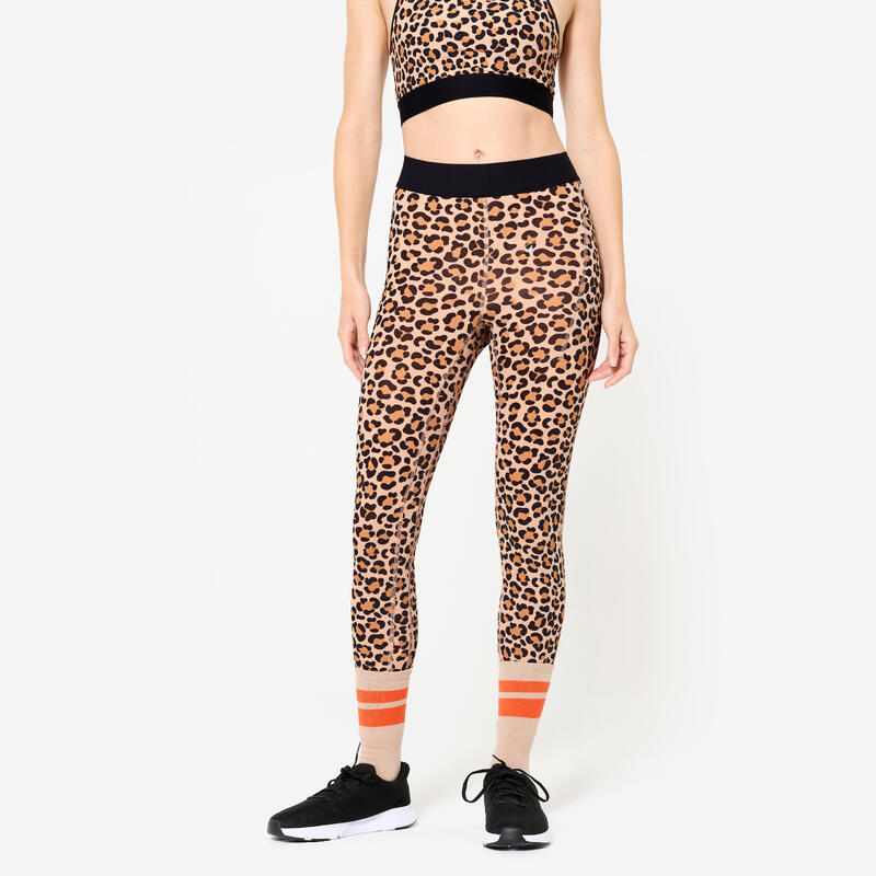 Legging de fitness léopard, femme