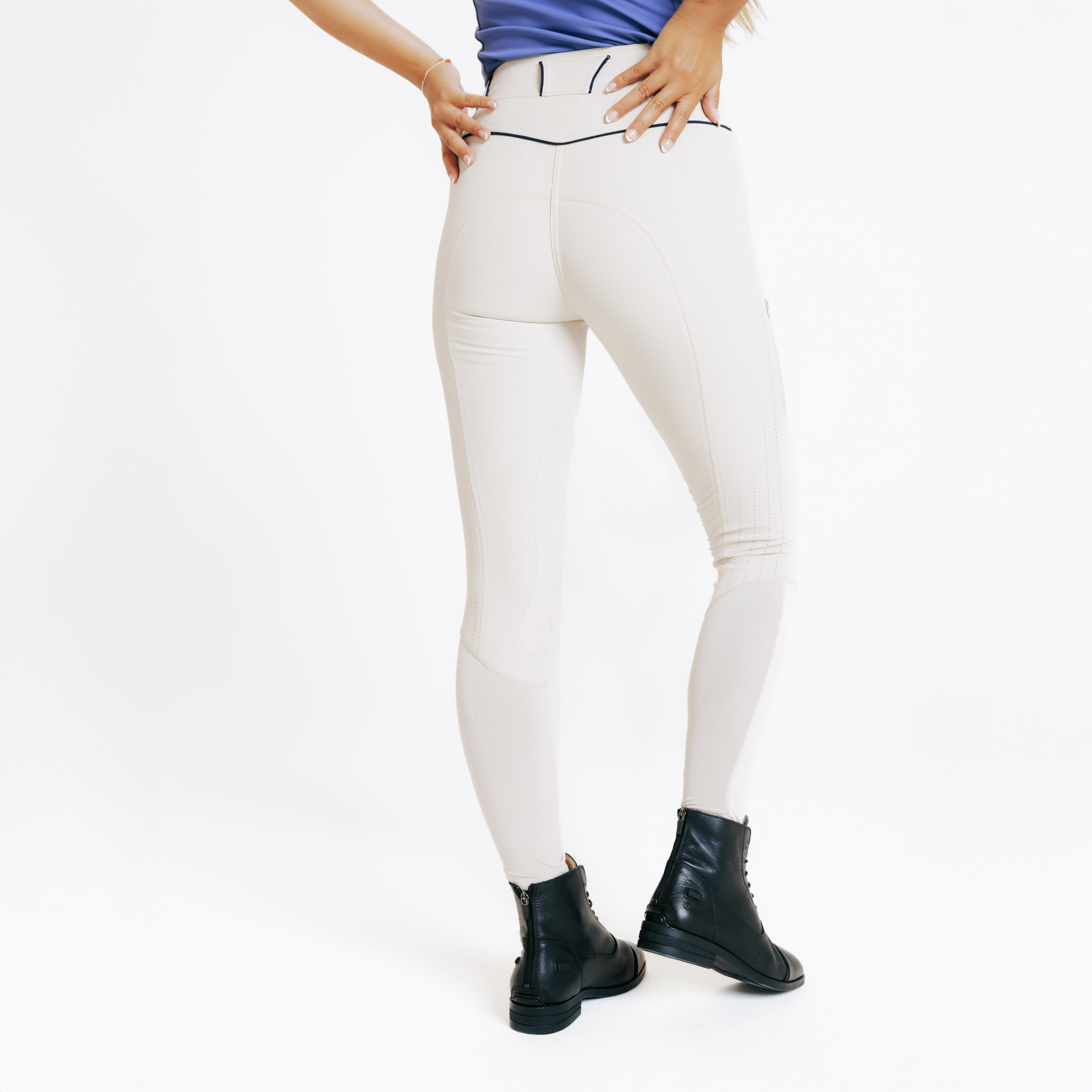 Pantalon d'équitation ultraléger femme - beige - FOUGANZA
