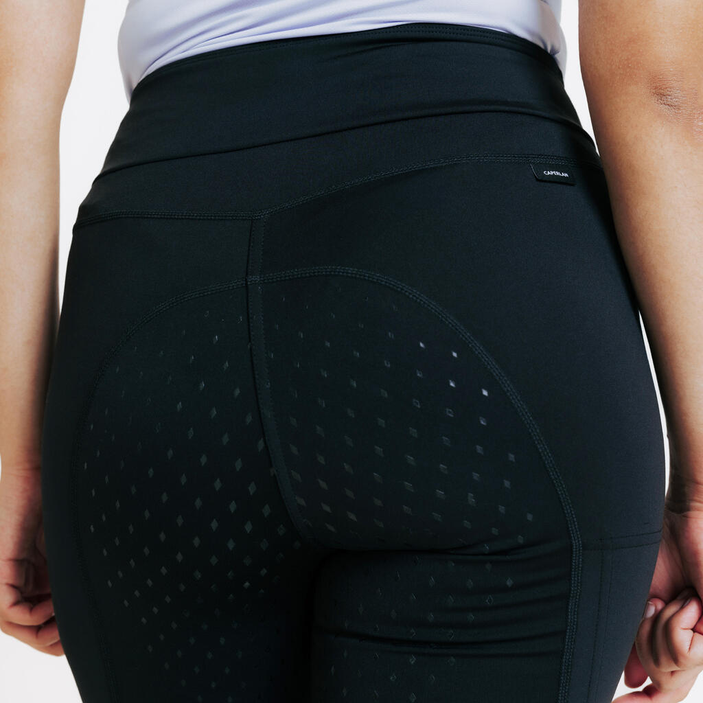 Legging équitation full grip Femme - 500 noir